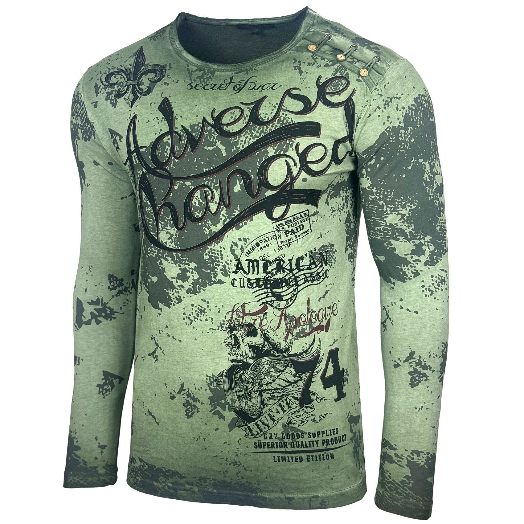 Baxboy Longshirt Baxboy Herren Longsleeve Langarmshirt Shirt Mit Rundhalskr günstig online kaufen