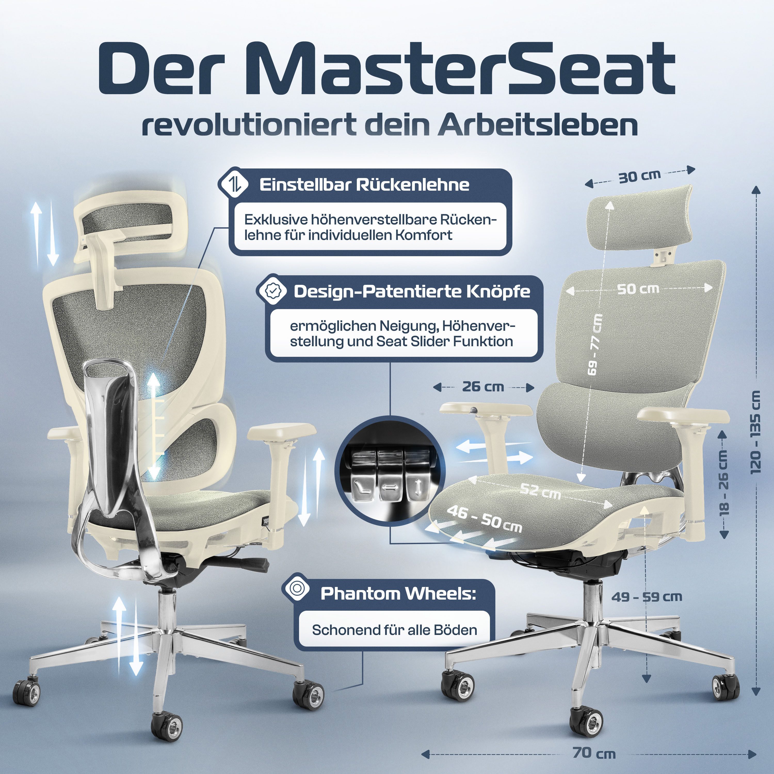CLOUVOU Bürostuhl MasterSeat Gaming Stuhl, ergonomischer günstig online kaufen