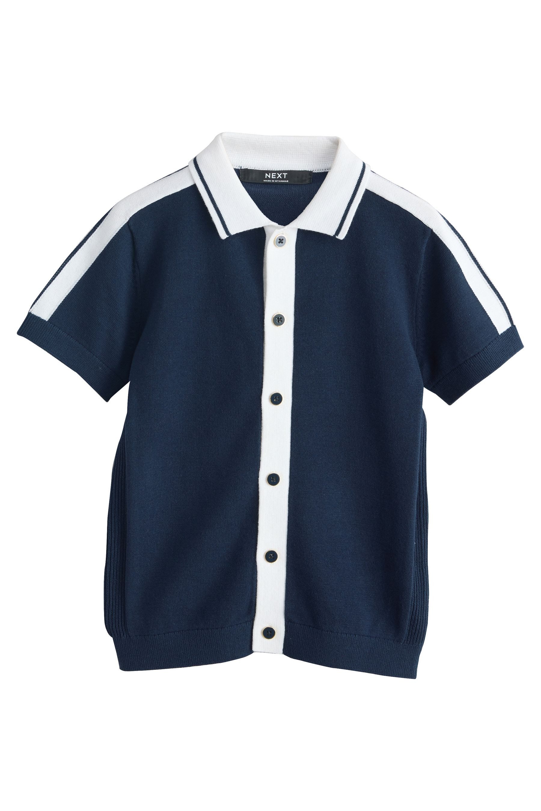 Polokragenpullover Gestricktes Polo-Shirt