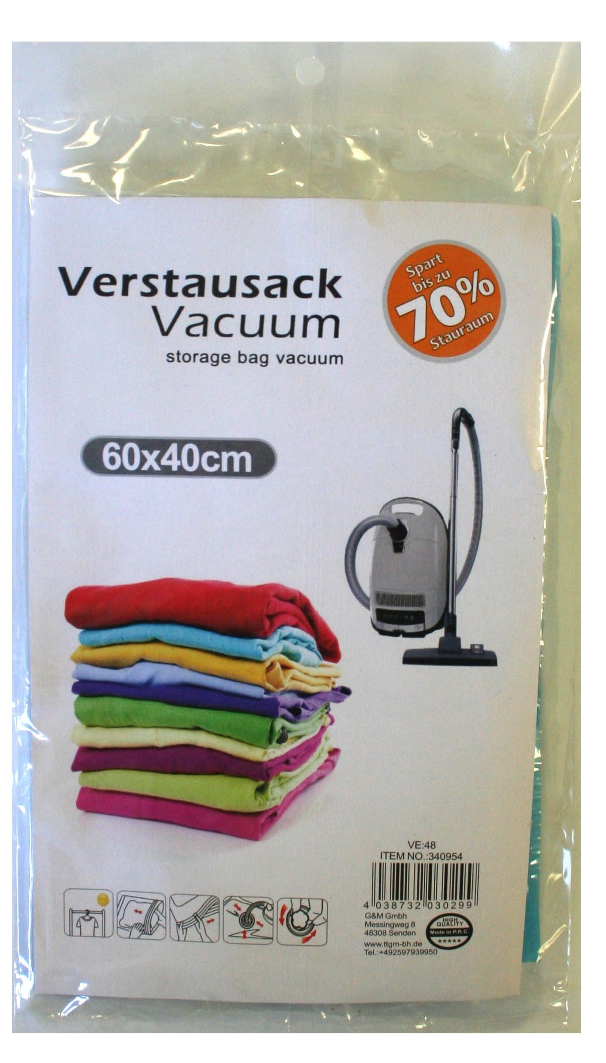 Vakuumierbeutel 5x Aufbewahrungsbeutel Vakuumtaschen Kleideraufbewahrung Reisebeutel