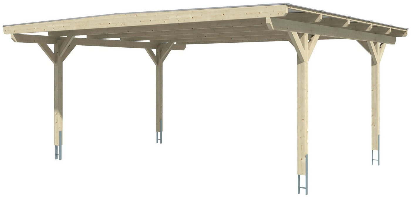 Thumbnail - Skanholz Doppelcarport Odenwald, BxT: 640x541 cm, 220 cm Einfahrtshöhe