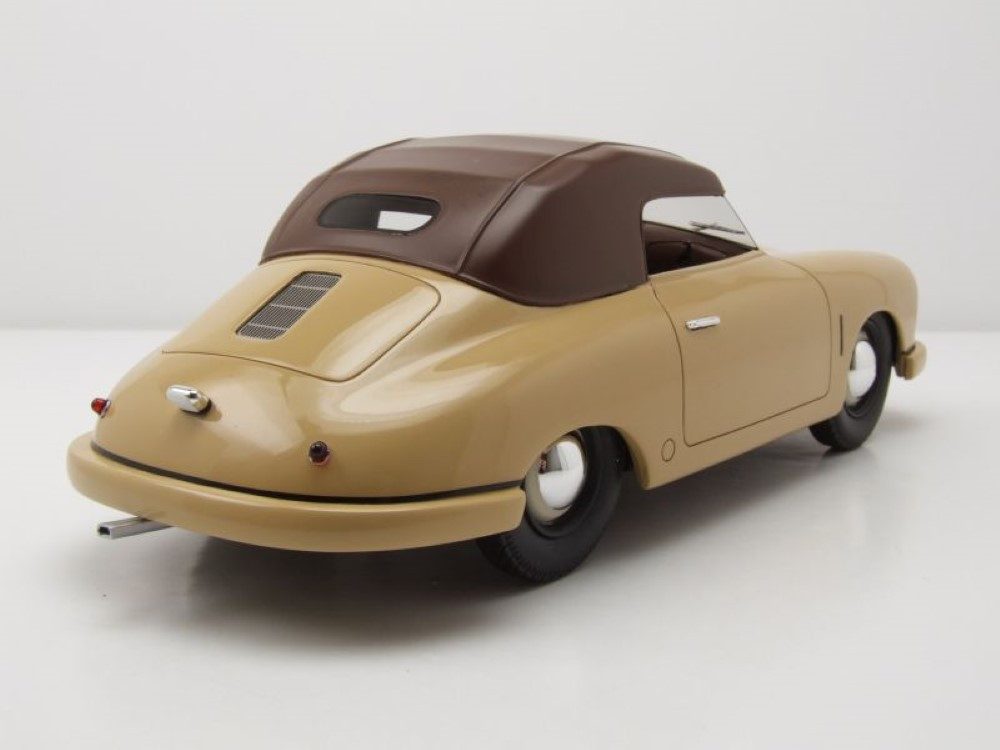 Schuco Modellauto Porsche 356 Gmünd Cabrio geschlossen 1949 beige, Maßstab 1:18