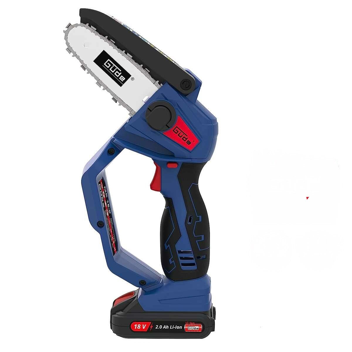 Güde Akku-Kettensäge Güde Minikettensäge MK 18-201- 18V mit Akku 2.0 Ah & Ladegerät E