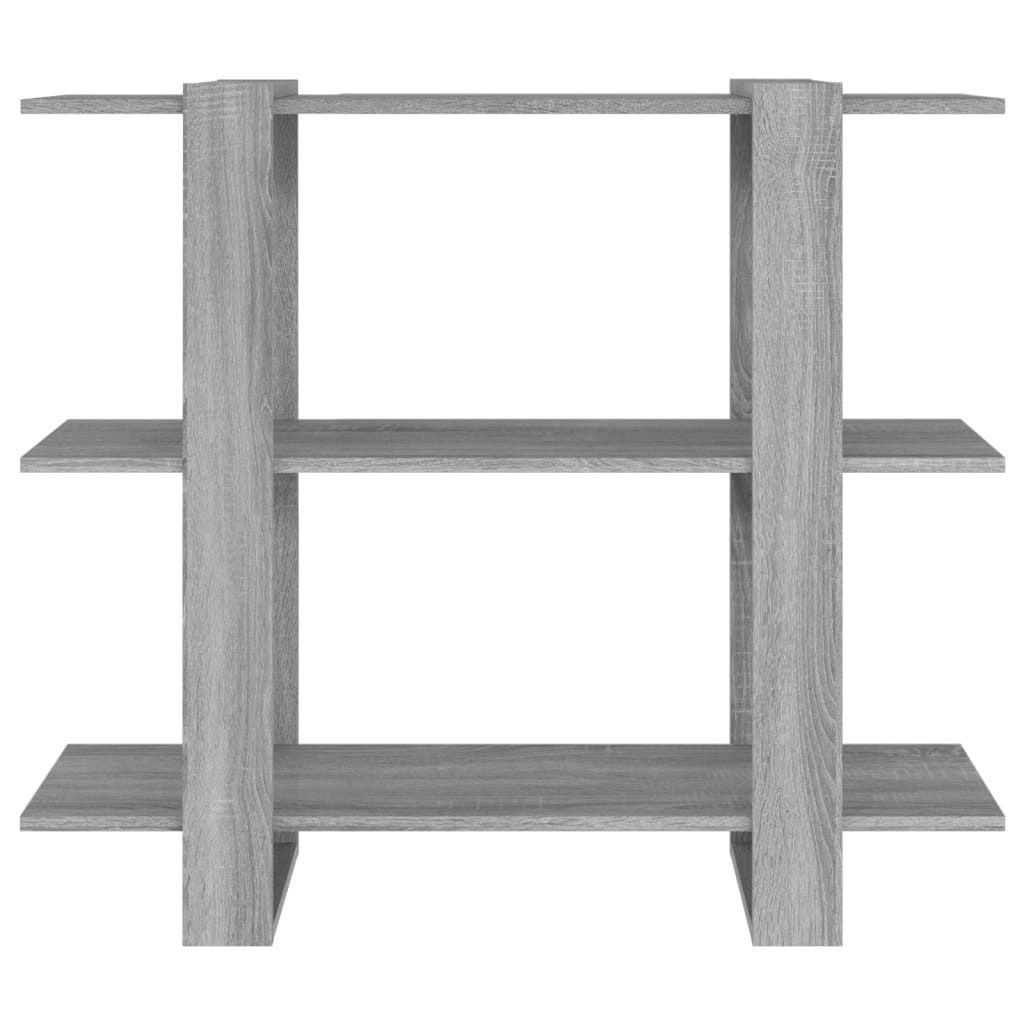 vidaXL Bücherregal Bücherregal/Raumteiler Grau Sonoma 100x30x87 günstig online kaufen