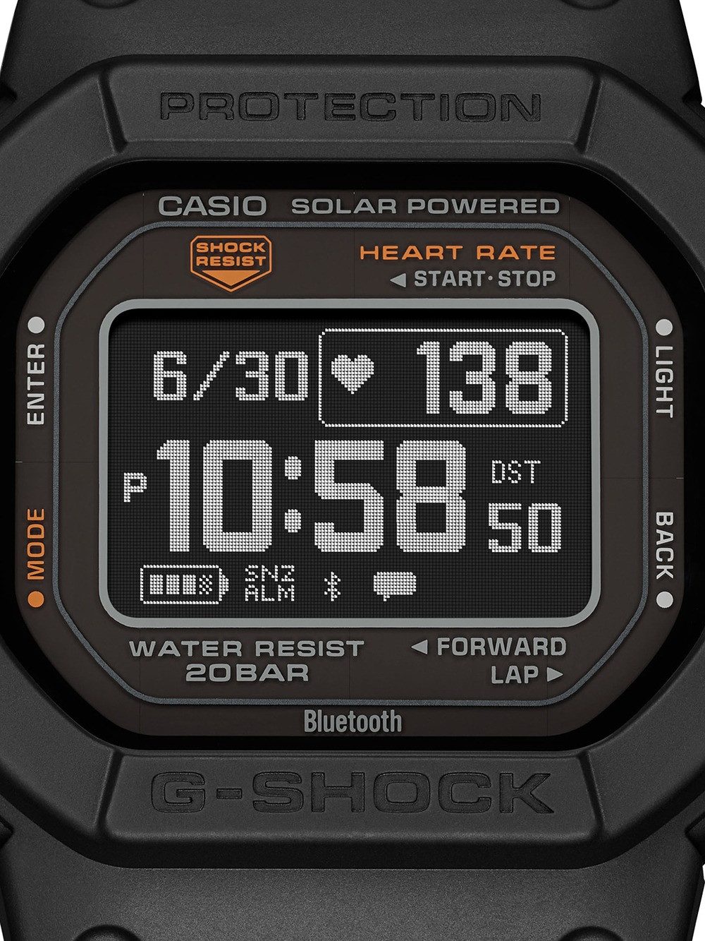 CASIO Quarzuhr Casio DW-H5600-1ER Herrenuhr G-Shock G-Squad 44mm 20ATM Casi günstig online kaufen