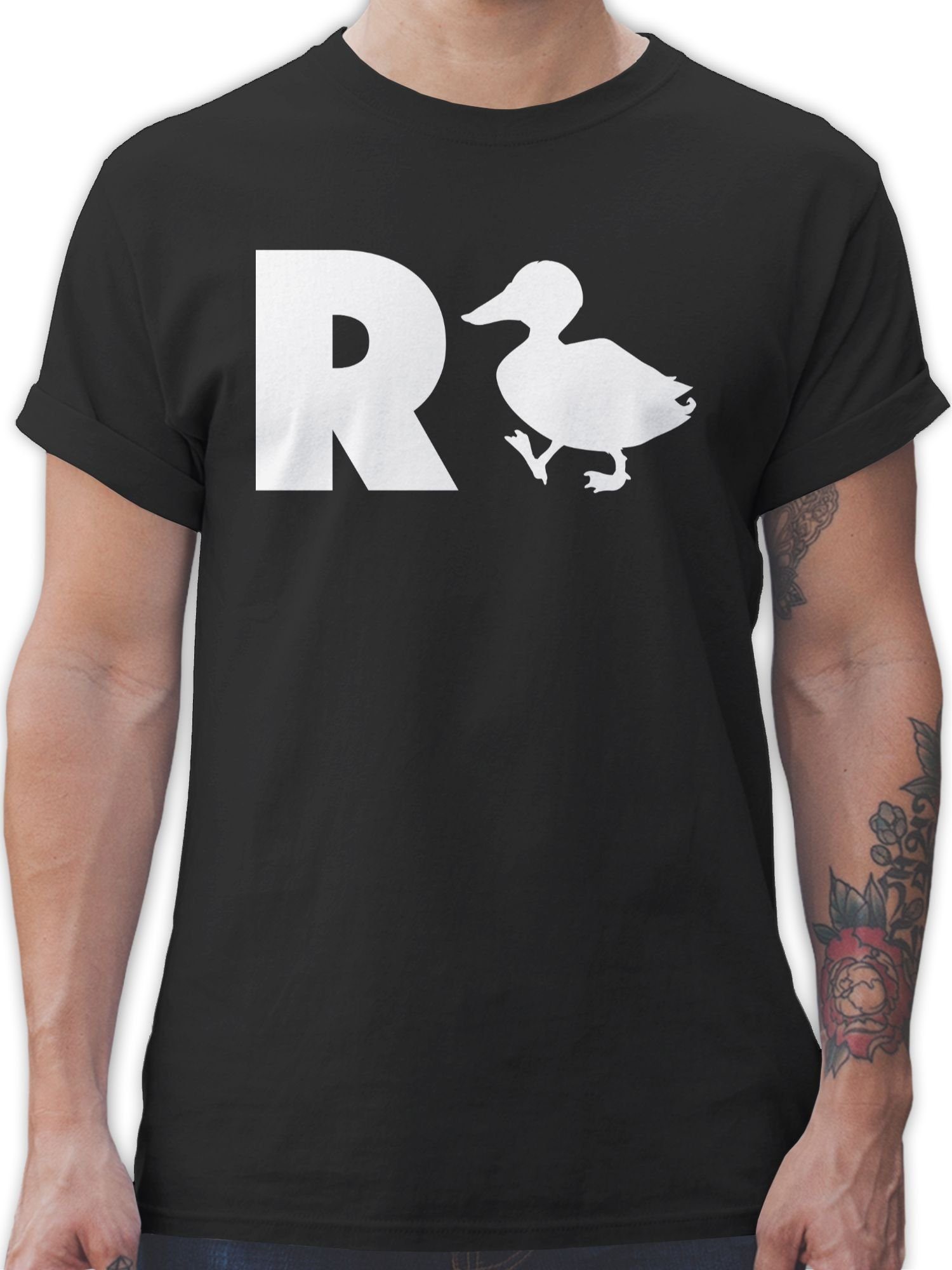 Shirtracer T-Shirt R Ente Geschenk Rente Geschenke Ruhestand I Rentner Rente