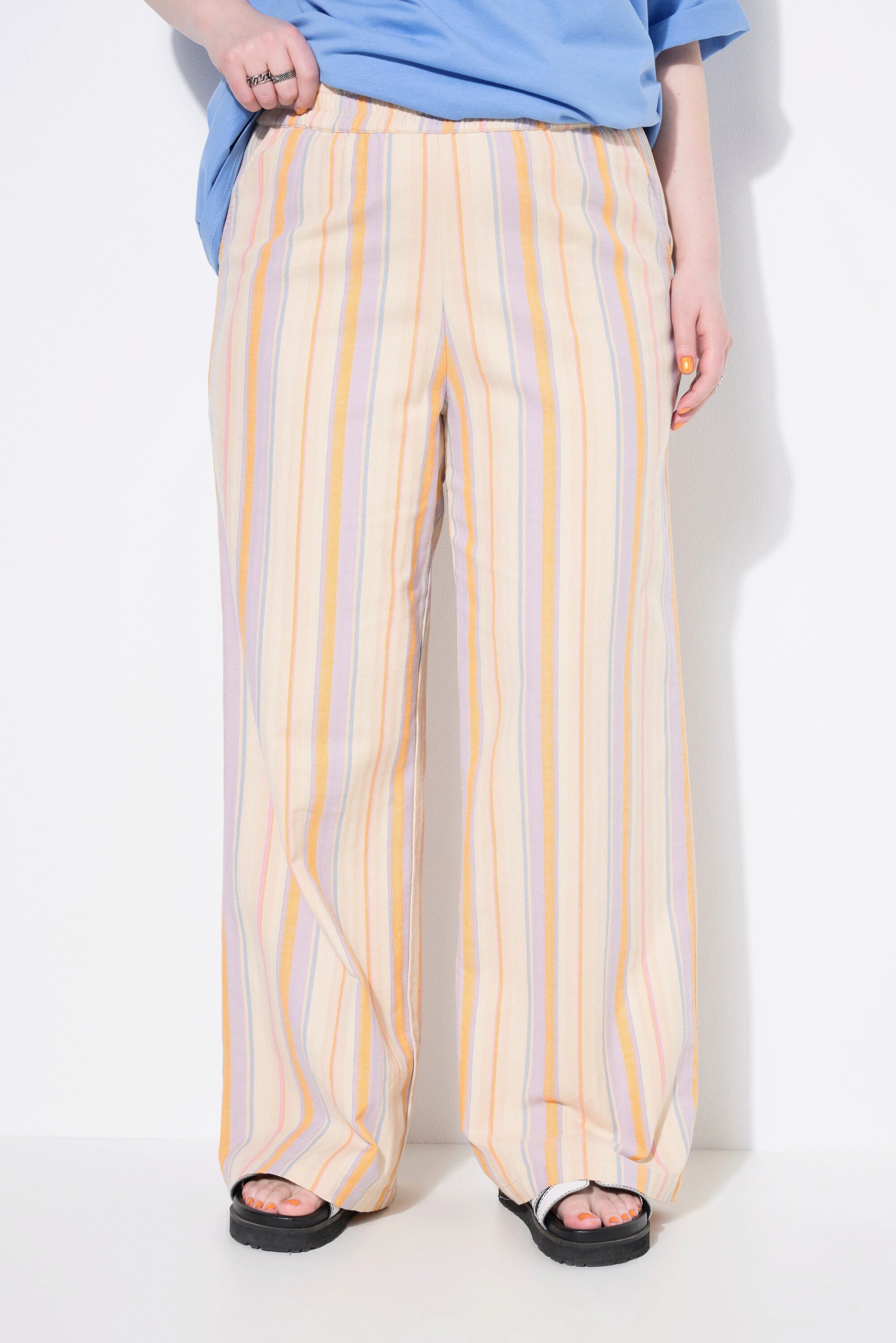 Studio Untold Schlupfhose Hose Wide Legs Streifen