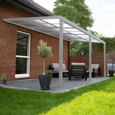 HOME DELUXE Terrassendach Terrassenüberdachung SOLIS DELUXE, BxT: 290.00x295.00 cm, (Komplettset), mit Schiebedach, inkl. Hohlstegkammerplatten, Überdach