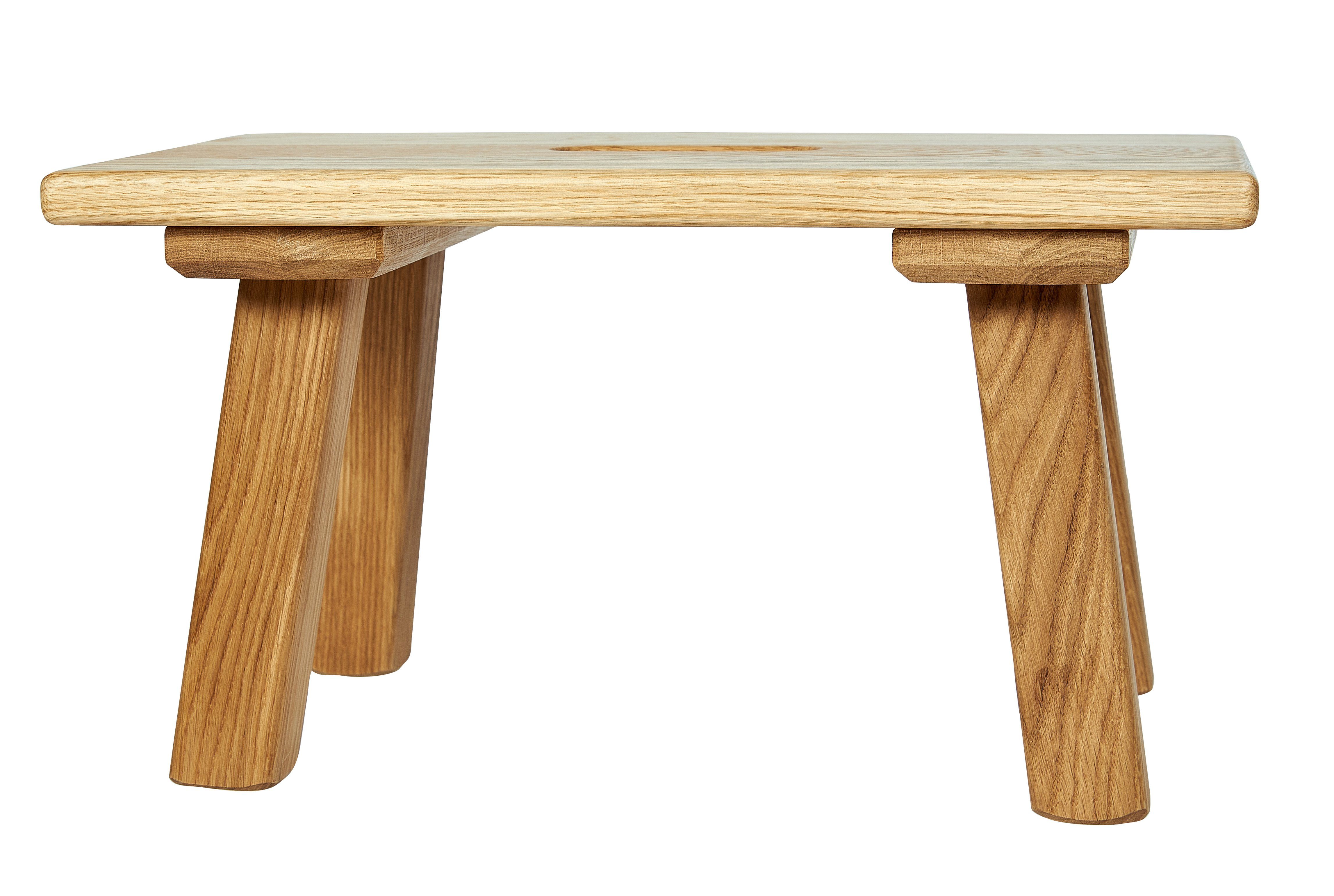 kundler home Tritthocker Holzhocker Schemel FRANZ Eiche Massiv