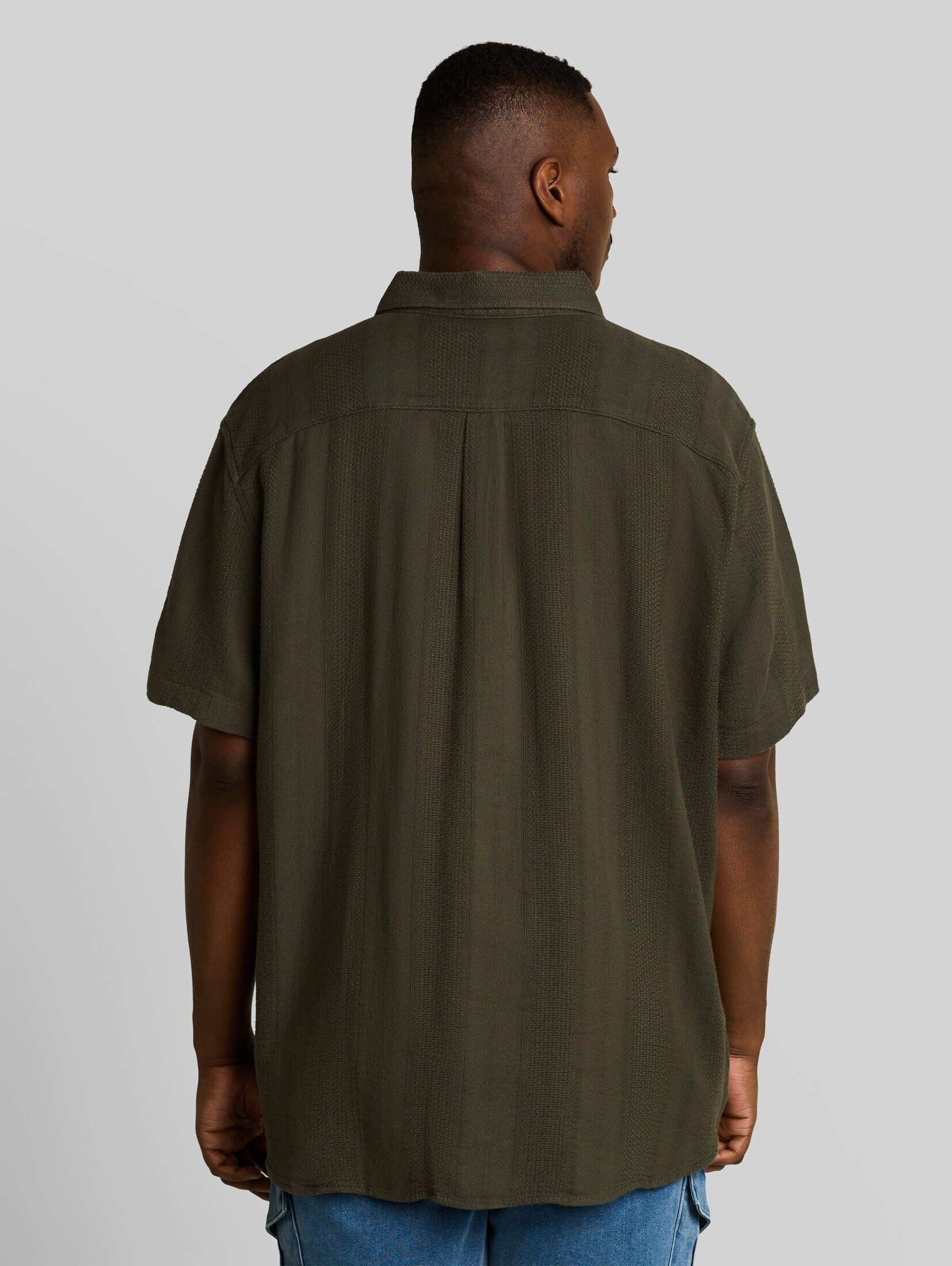 TOM TAILOR PLUS Kurzarmhemd Blusen & Shirts Plus Size - Kurzarmhemd aus Baumwolle