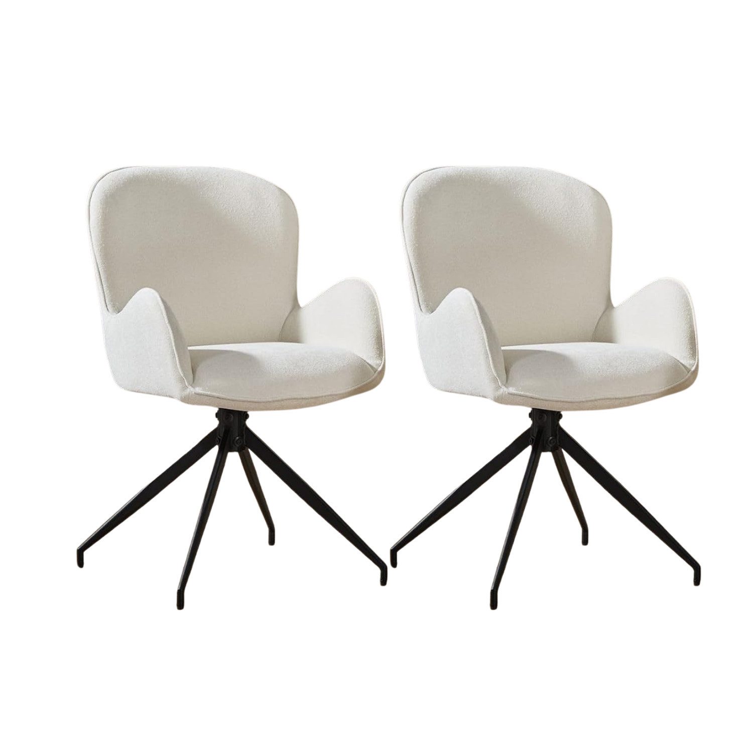WAHSON OFFICE CHAIRS Esszimmerstuhl Esszimmerstühle drehbar, 2er Set, 360° Drehstuhl Esszimmer