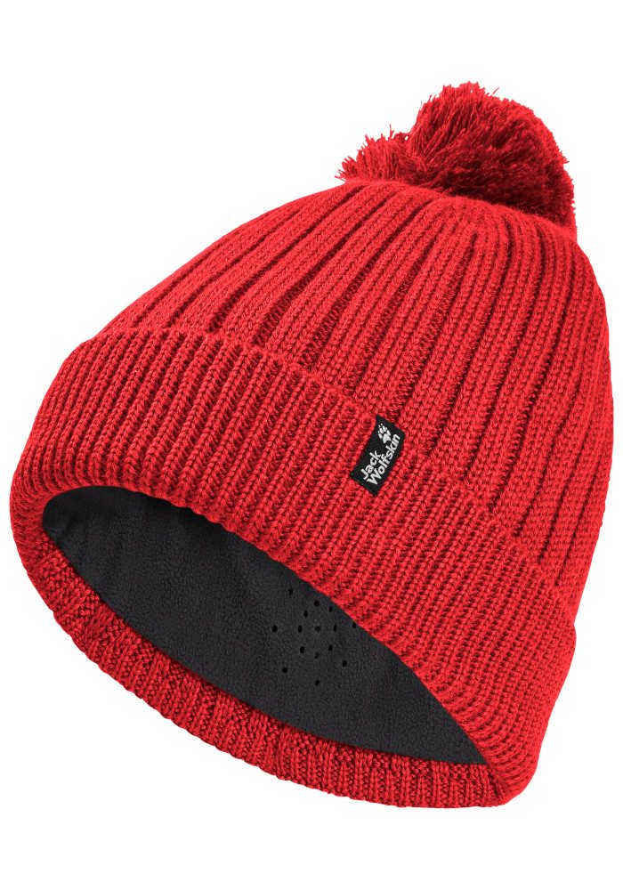 Jack Wolfskin Bommelmütze POM POM BEANIE Bommelmütze, warm, winddicht