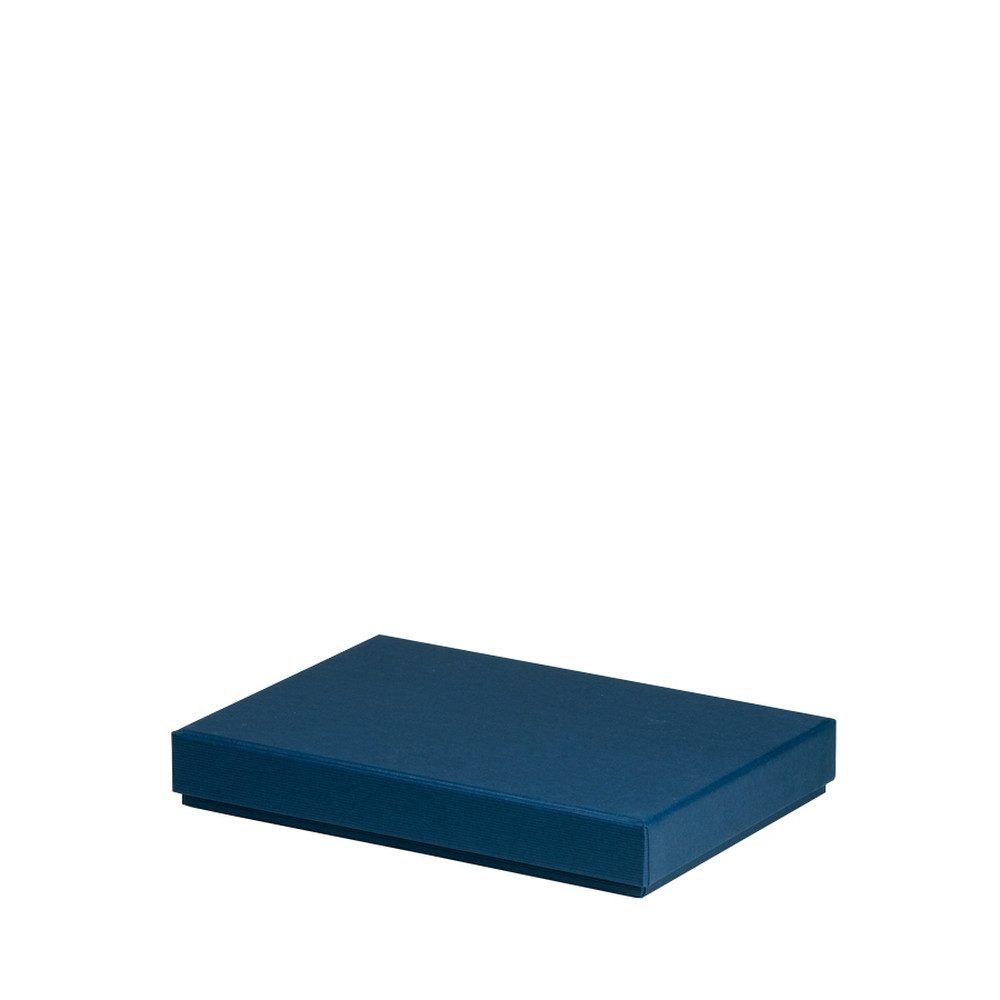 Rössler Aufbewahrungsbox RÖSSLER Kartonage Boxline navy 155x215x30mm