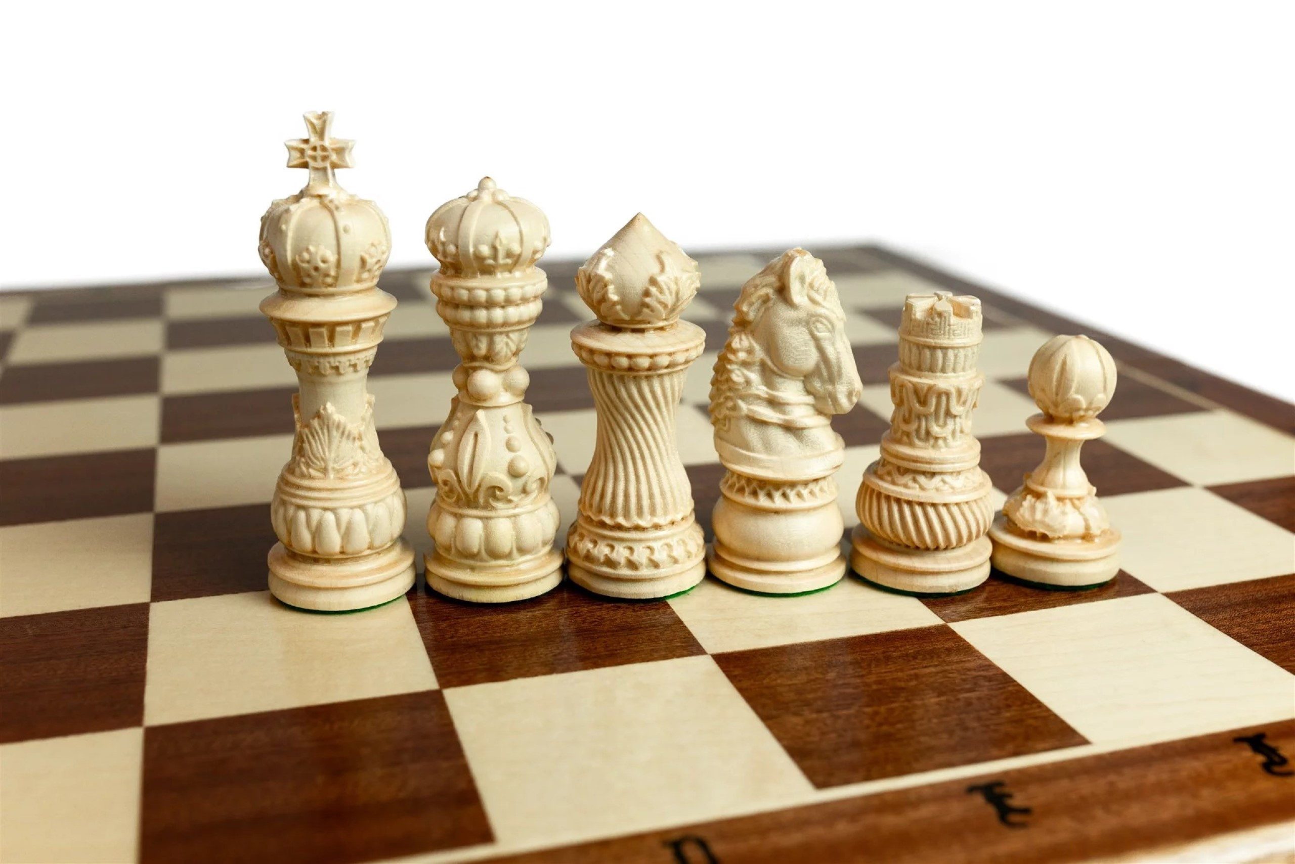 Holzprodukte Spiel Edles grosses Schach Schachspiel 60 x 60 GESCHNITZT HANDGESCHNITZT