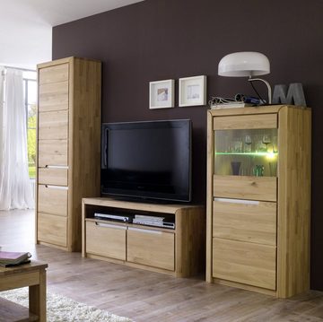 58 aufm Kessel Wohnzimmer-Set Wohnzimmereinrichtung Massivholz Ianka Wohnzimmer komplett 5-tlg., (5-St)