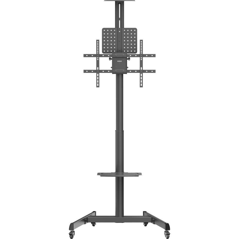 SpeaKa Professional TV-Ständer SP-13383160, (Höhenverstellbar, Handkurbel, Kameraablage, Geräteablage)