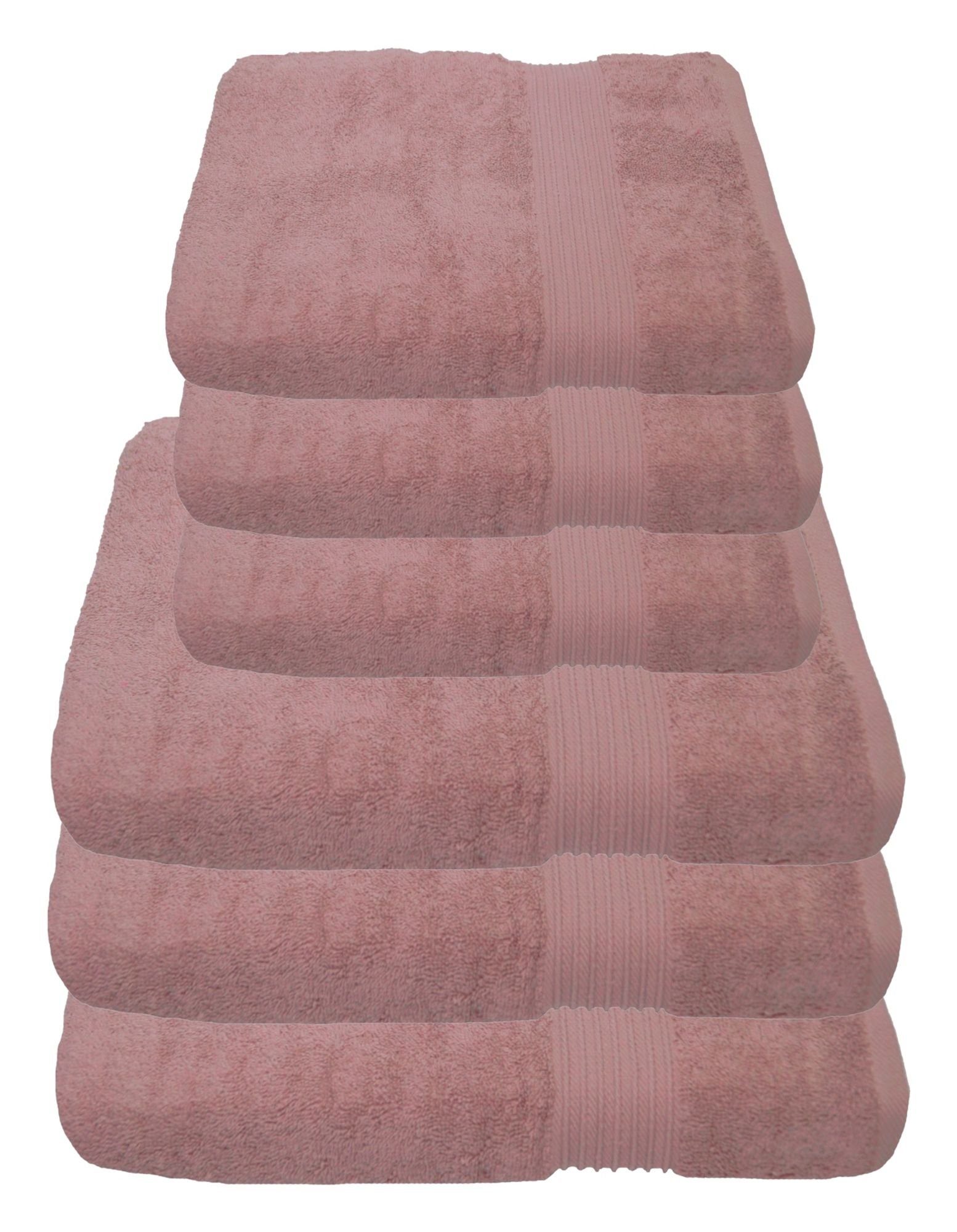 Julie Julsen Handtücher 6-Handtücher-Pastell Rosa, Baumwolle günstig online kaufen