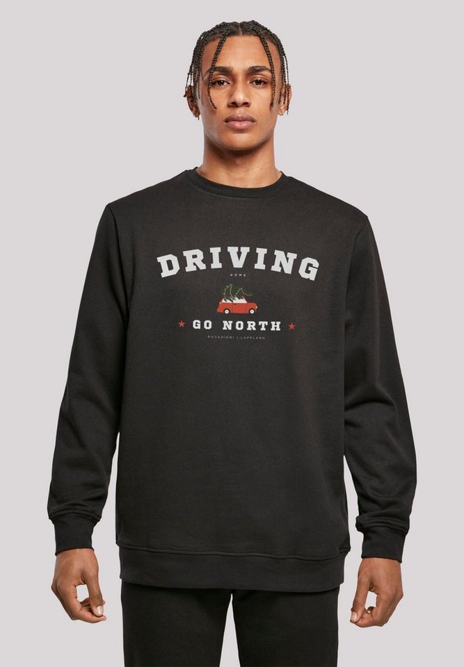 F4NT4STIC Sweatshirt Driving Home Weihnachten Weihnachten, Geschenk, Logo,  Komfortabler Sweater mit Crewneck-Ausschnitt