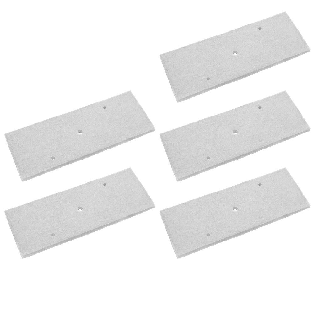 Trade-Shop Ersatzfilter Feinfilter 5x passend für Panasonic NH-P80 NH-P80G1 NH-P80G2 NH-P80S1, Zubehör für Panasonic ANH300-4870, ANH300-4871 / Ersatzteil für Wäschetrockner, Material: Filterwolle / Maße: 210 x 80 x 10mm
