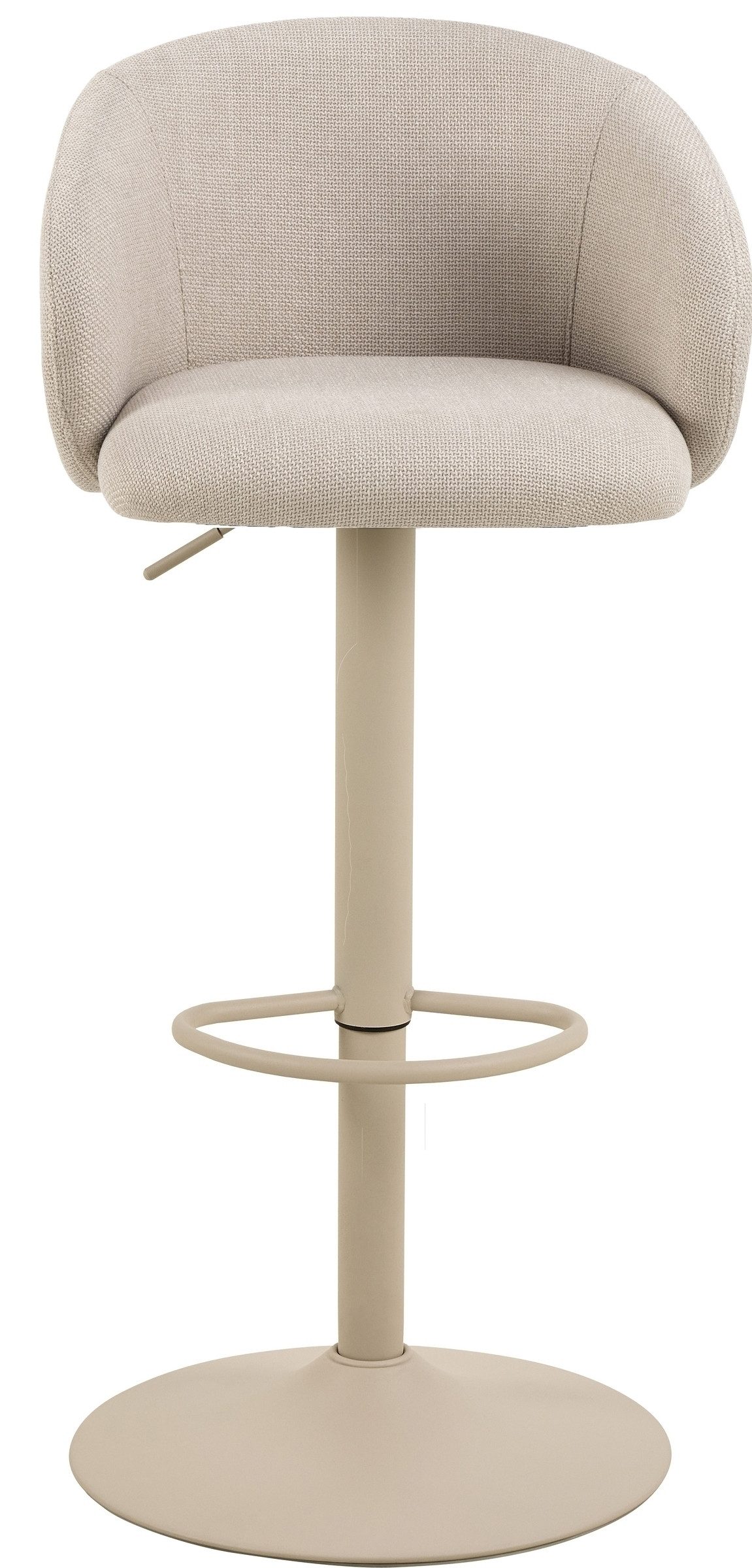 freiraum Barhocker Eleanor, Trompetenfuß mit Fußstütze, Bezug beige - 53x11 günstig online kaufen