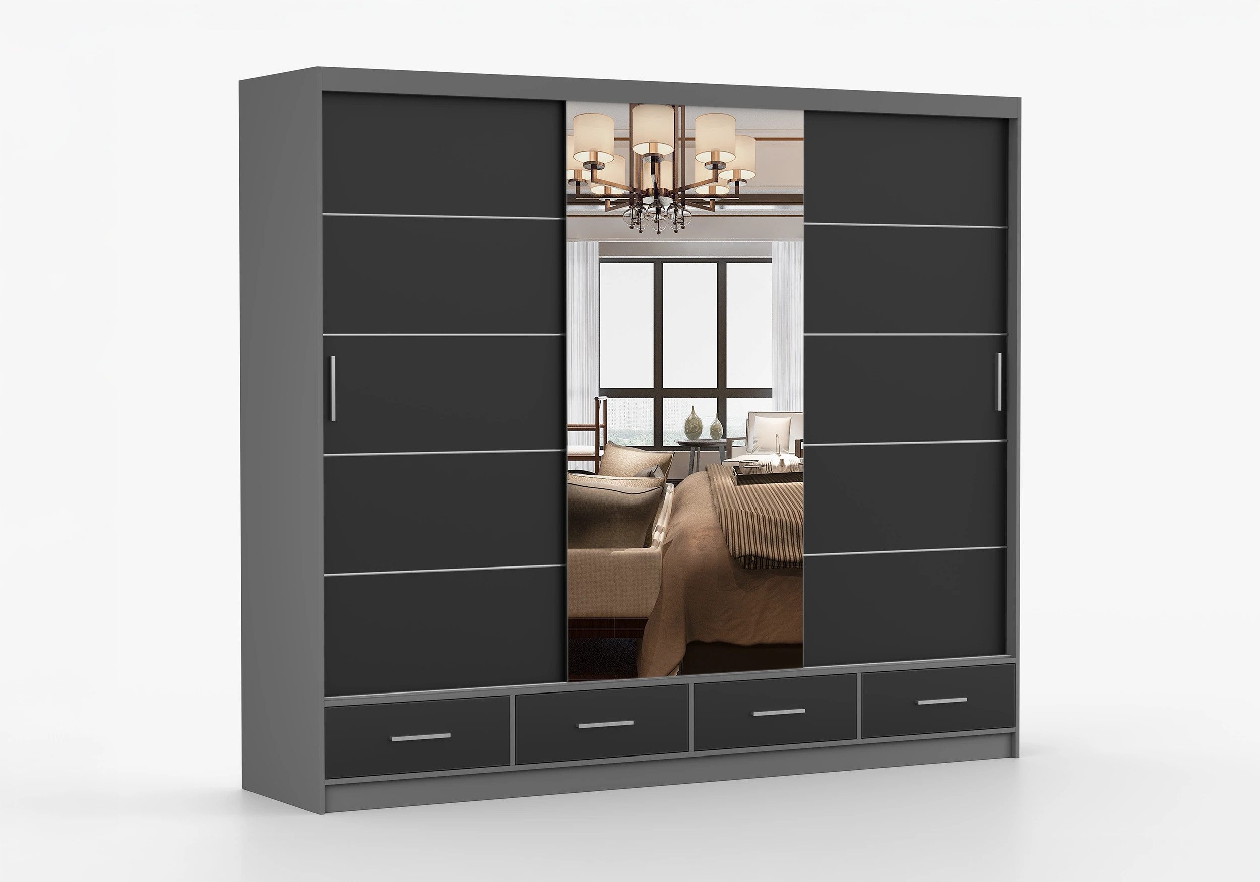 imoebel24 Schwebetürenschrank FLORENCE 250 cm - günstig online kaufen