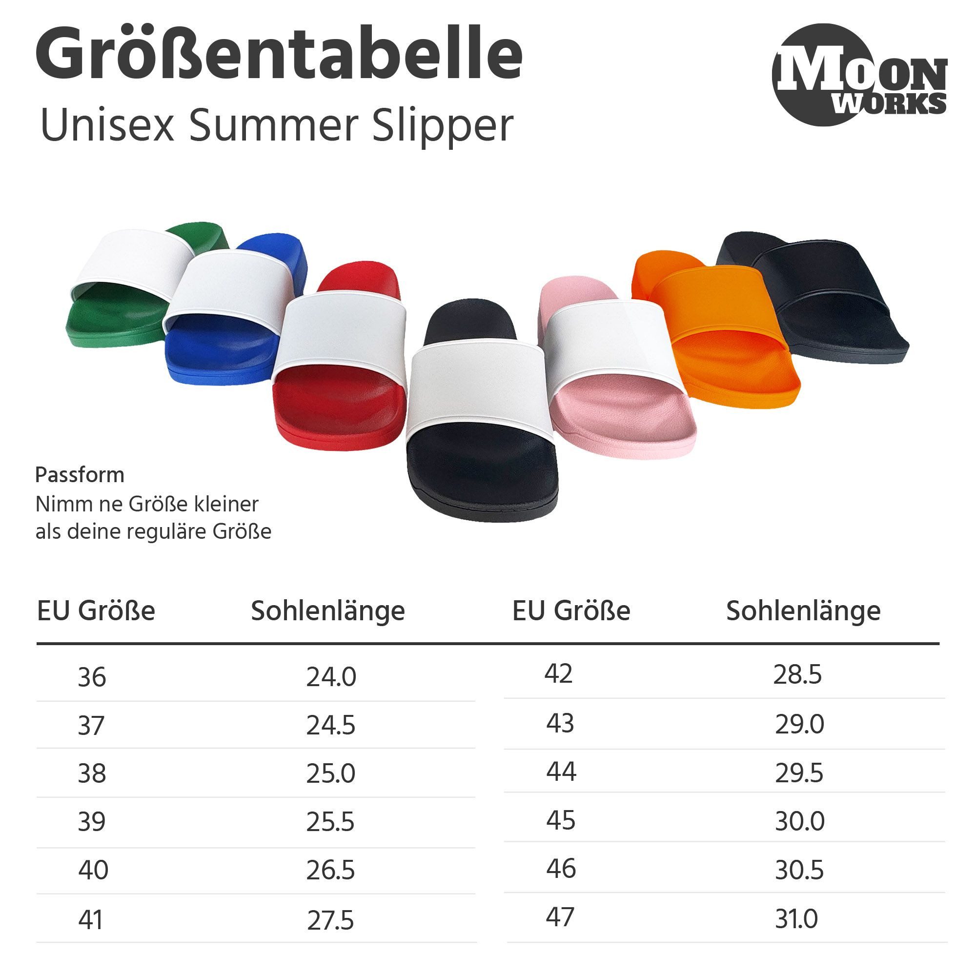 MoonWorks Badeschlappen mit Spruch Hallöchen Aperölchen Badelatschen zum Apero Badesandale
