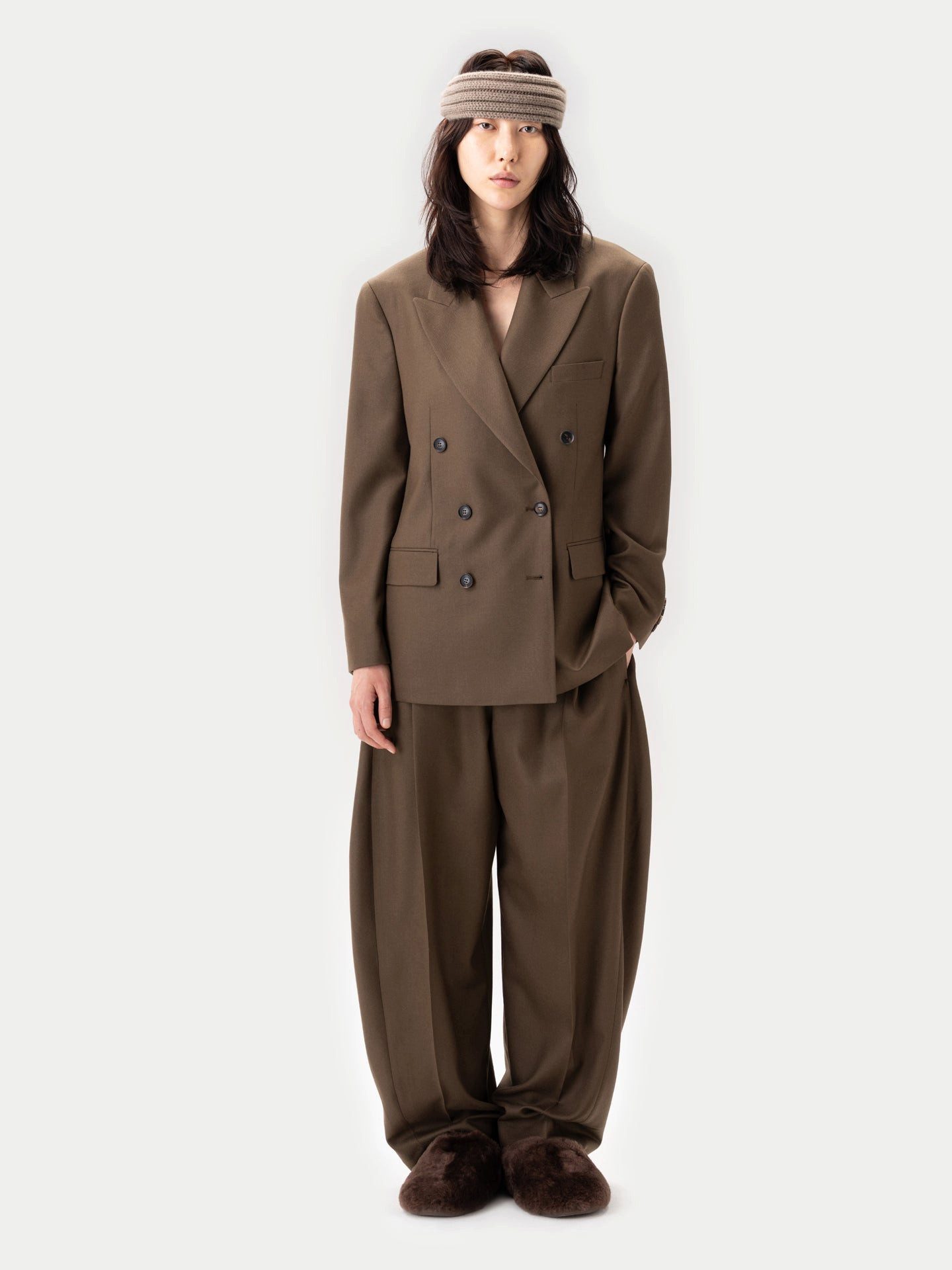 GOBI Cashmere Blusenblazer Doppelreihiger Kaschmir Blazer