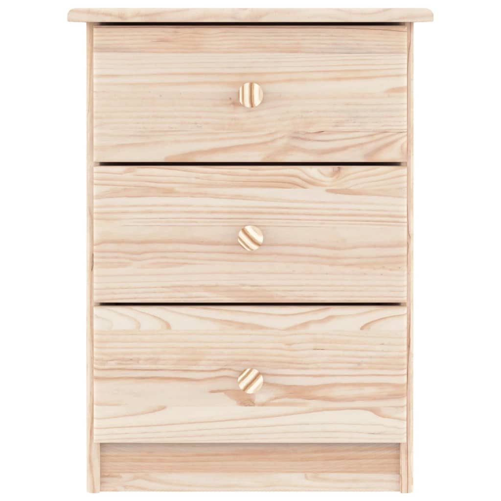vidaXL Nachttisch Nachttisch ALTA Natur 41x35x55,5 cm Massivholz Kiefer (1-St)