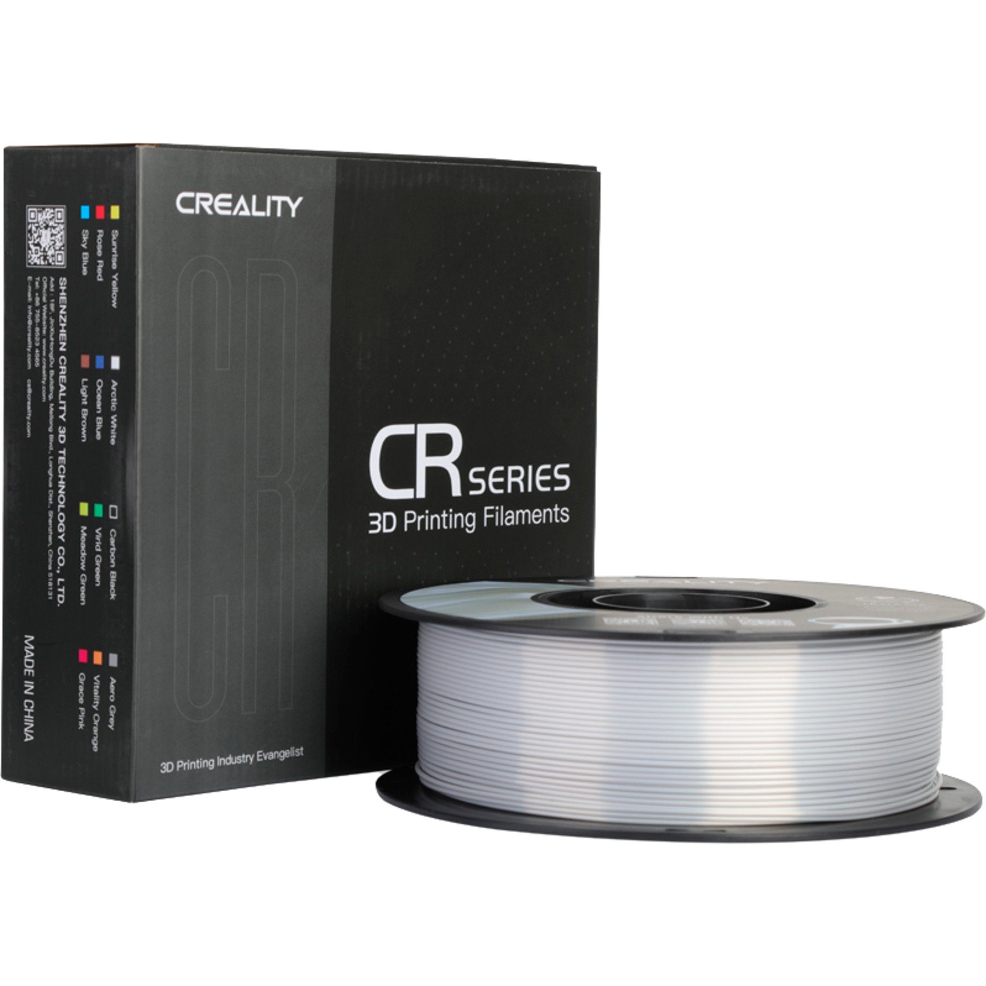 Creality 3D-Drucker Creality CR-Silk PLA Filament Silber, 3D-Filament