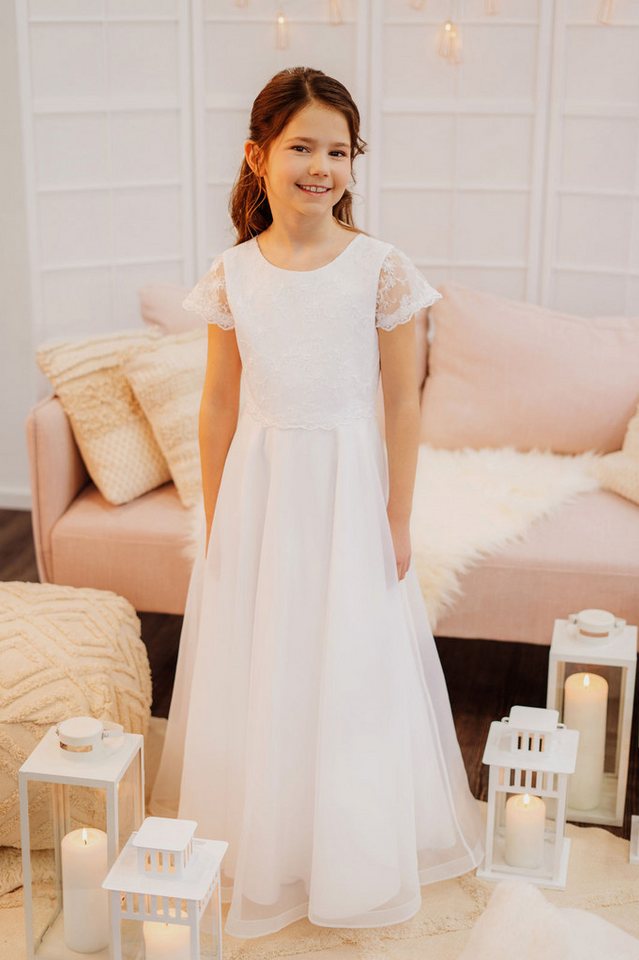 Pure White Spitzenkleid Kommunionkleid PURE WHITE 25043 Weiß (1-tlg)