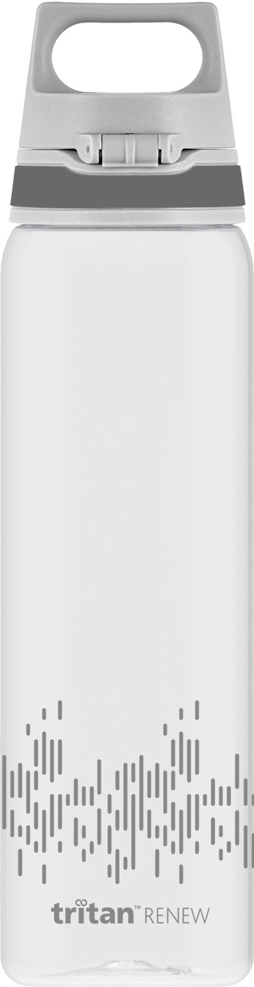 Sigg Trinkflasche stylische Sportflasche mit Einhandverschluss, SIGG Trinkflasche 'Total Clear One MyPlanet' - 0,75 L