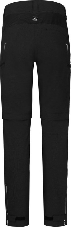 Bergson Zip-off-Hose VALLI zip-off Damen Radhose, robust elastisch,  Kurzgrößen, schwarz