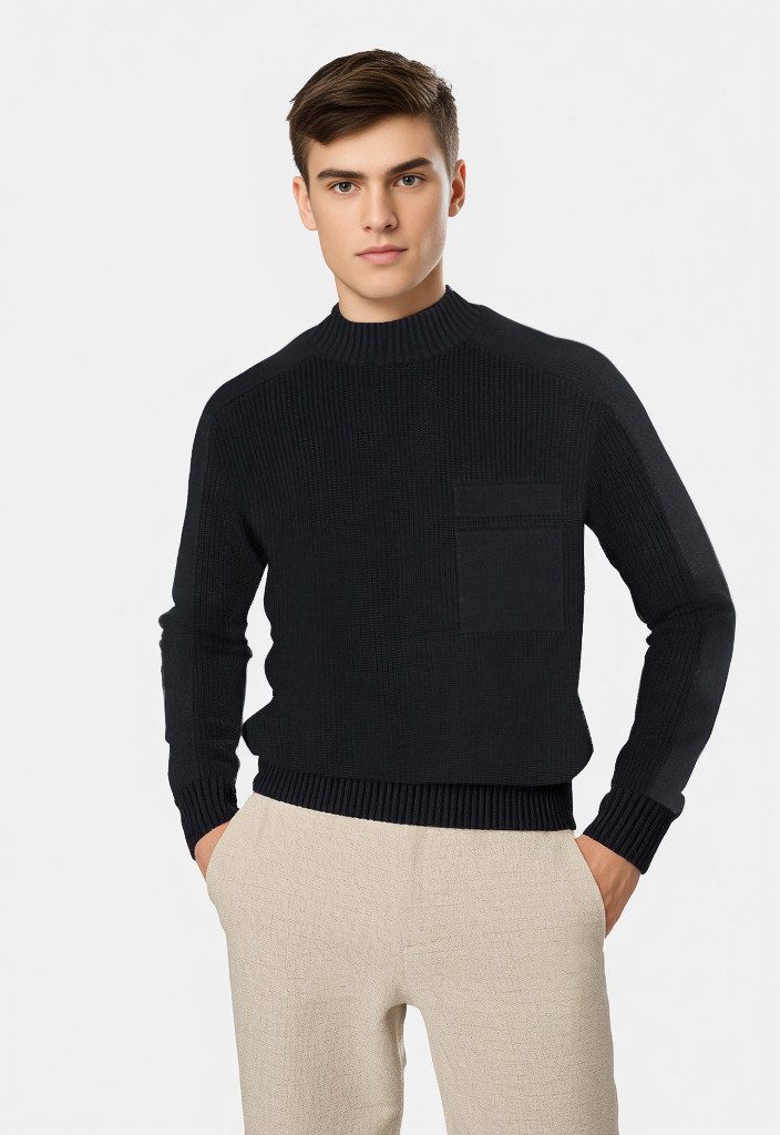 BOSS ORANGE Вязаные свитера Andern Rundhalsausschnitt, relaxed fit, Strickmix