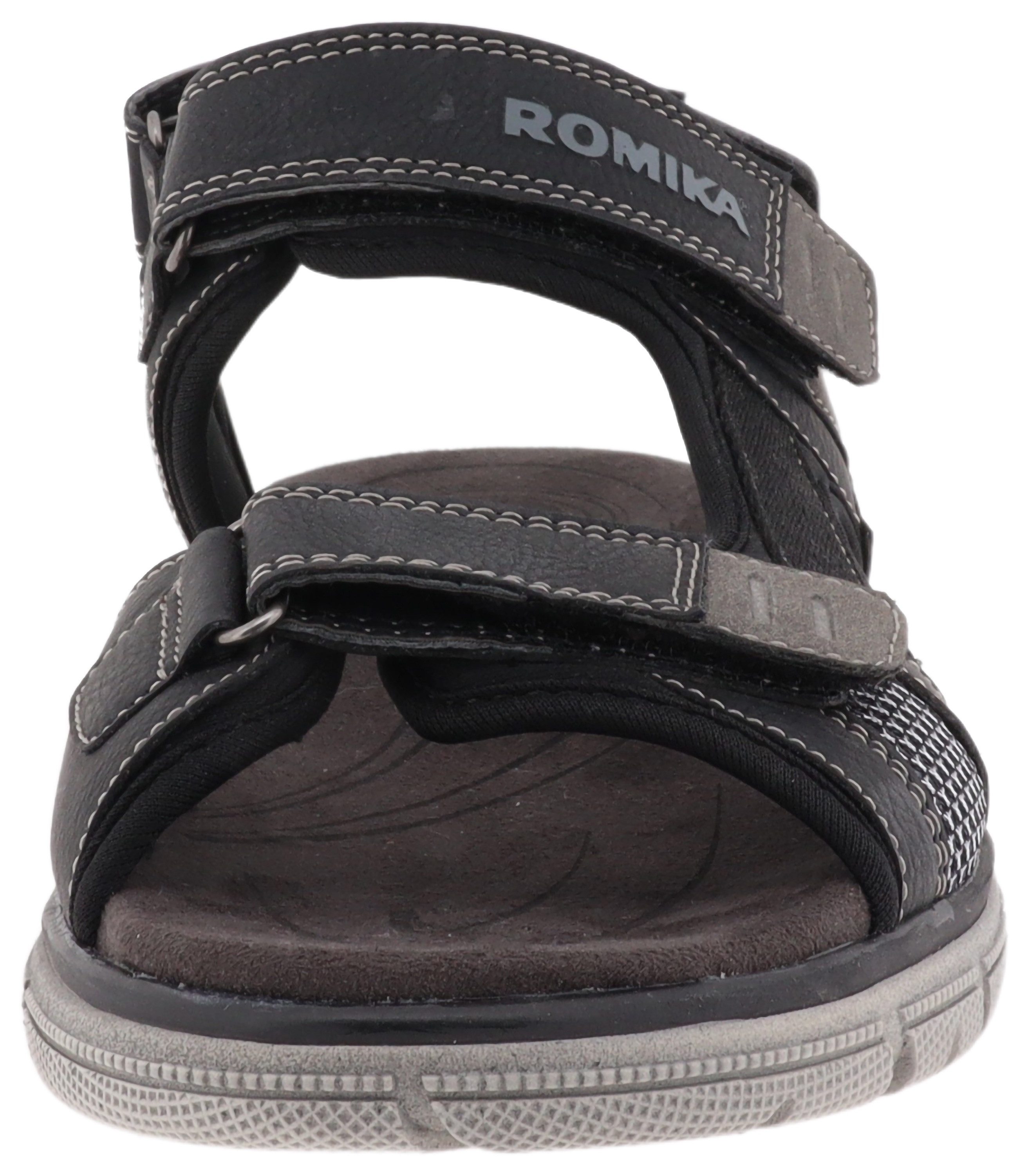 Romika Sandale, Sommerschuh, Trekkingsandale, Herrensandale mit Klettverschlüssen