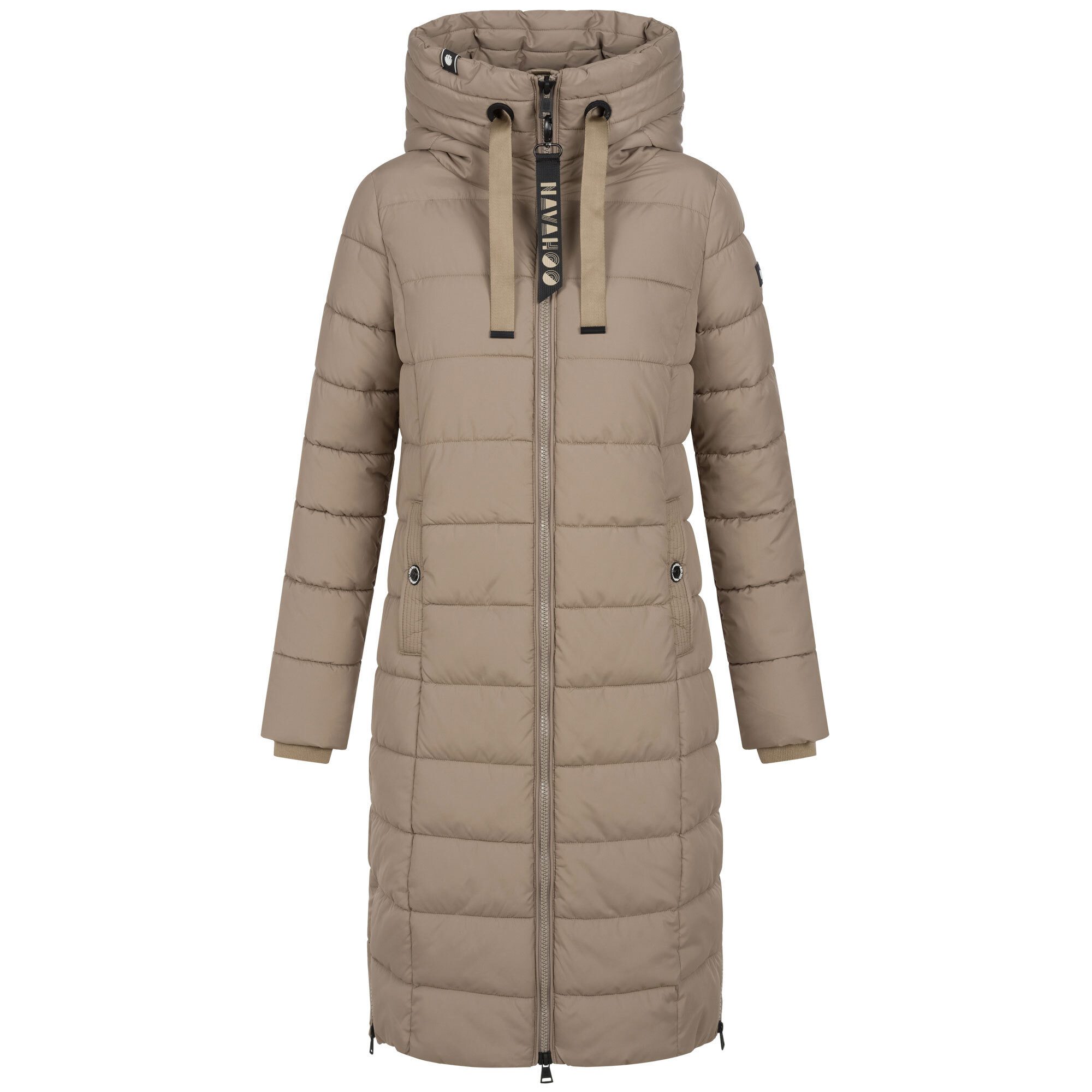 Navahoo Winterjacke Mondmaedchen Extra langer Schnitt mit seitlichen Schlitzen