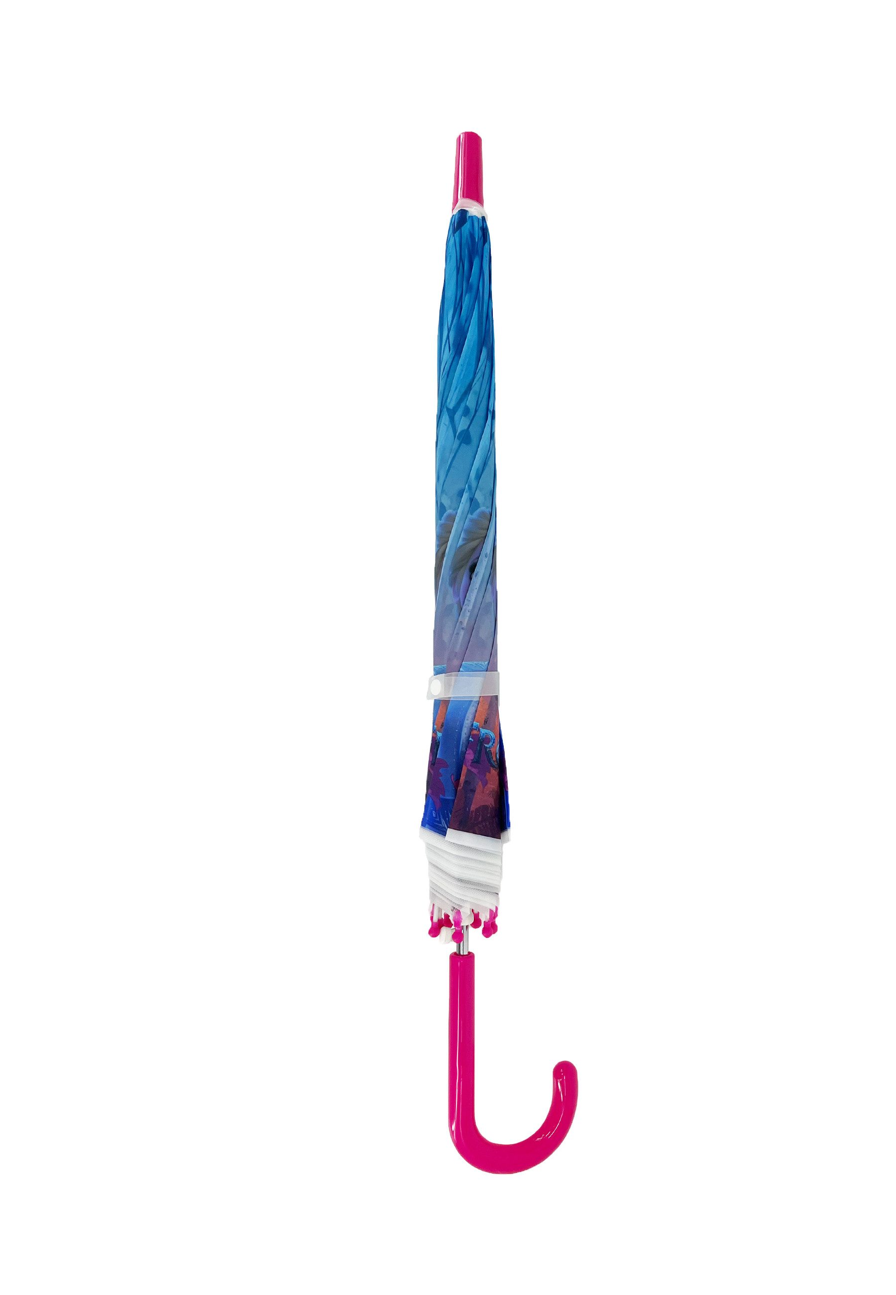 Disney Frozen Stockregenschirm Eiskönigin Anna & Elsa Kinder Mädchen Automatik Kuppelschirm