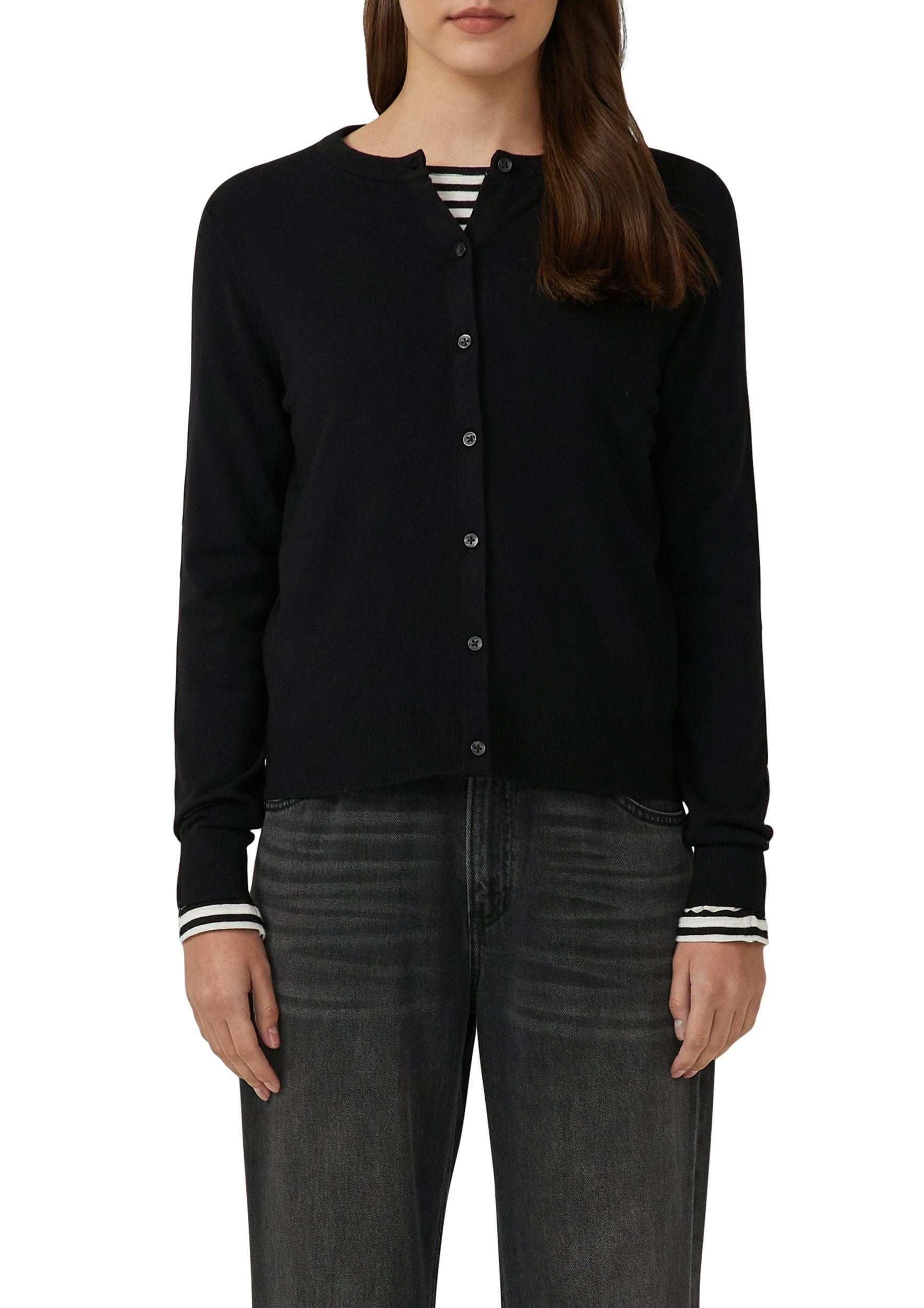 s.Oliver Strickjacke – Damen Feinstrick-Cardigan – Viskosemix günstig online kaufen