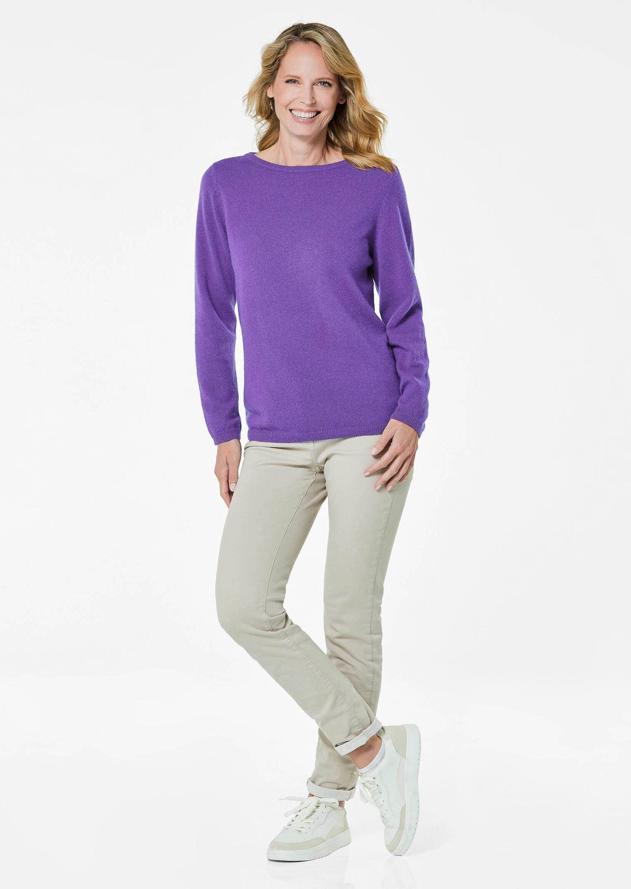 GOLDNER Strickpullover Kurzgröße: Kaschmirpullover mit U-Boot günstig online kaufen