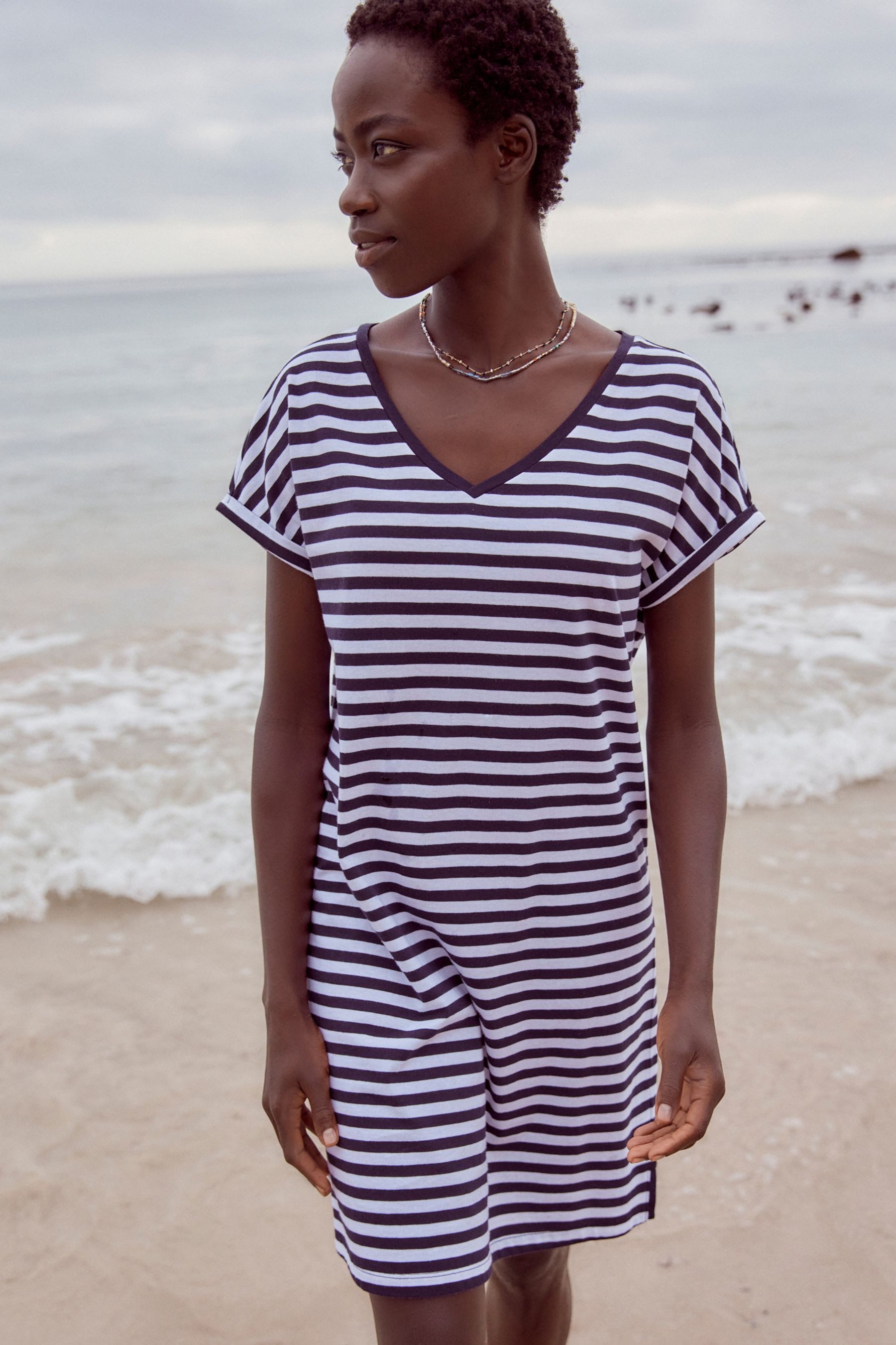 Next Jerseykleid Relaxed Fit Tunikakleid aus günstig online kaufen
