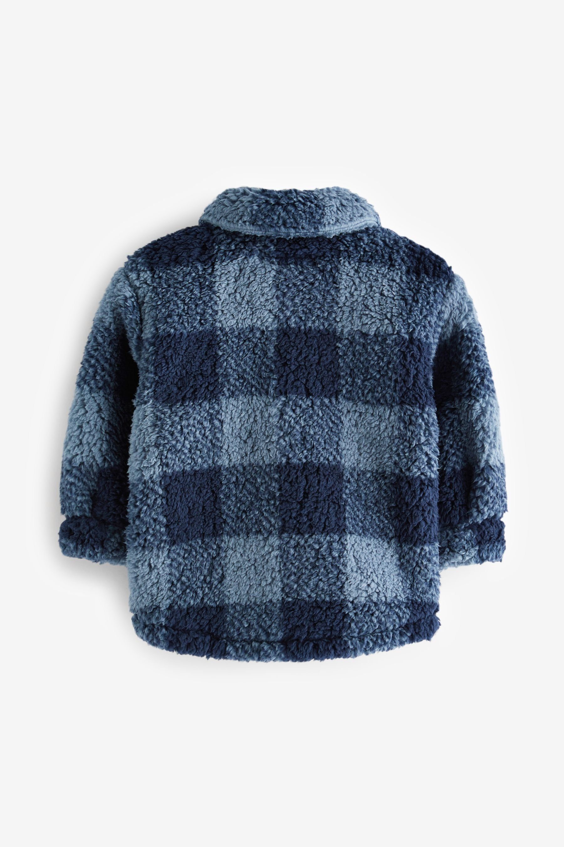 Next Fleecehemd Teddykunstfell-Hemdjacke (1-tlg) Blue