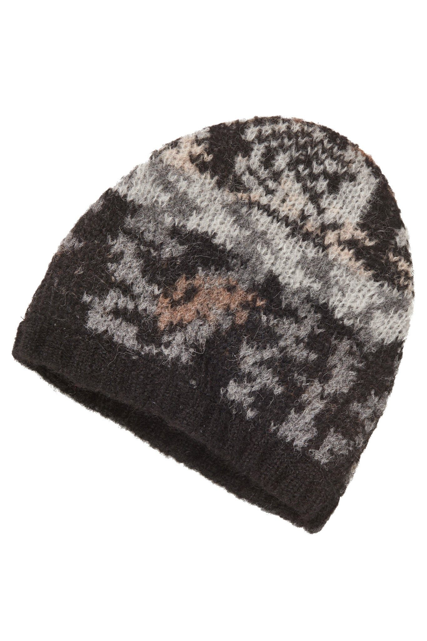 Himalaya Clothing Strickmütze Alpaka Mütze Damen mit abstraktem Strickmuste günstig online kaufen