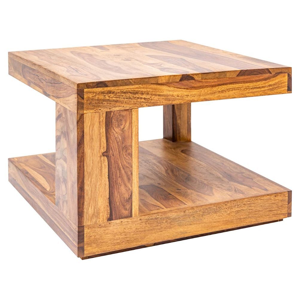 Couchtisch Puristischer Couchtisch SHIVA ca.60x60cm massiv Palisander