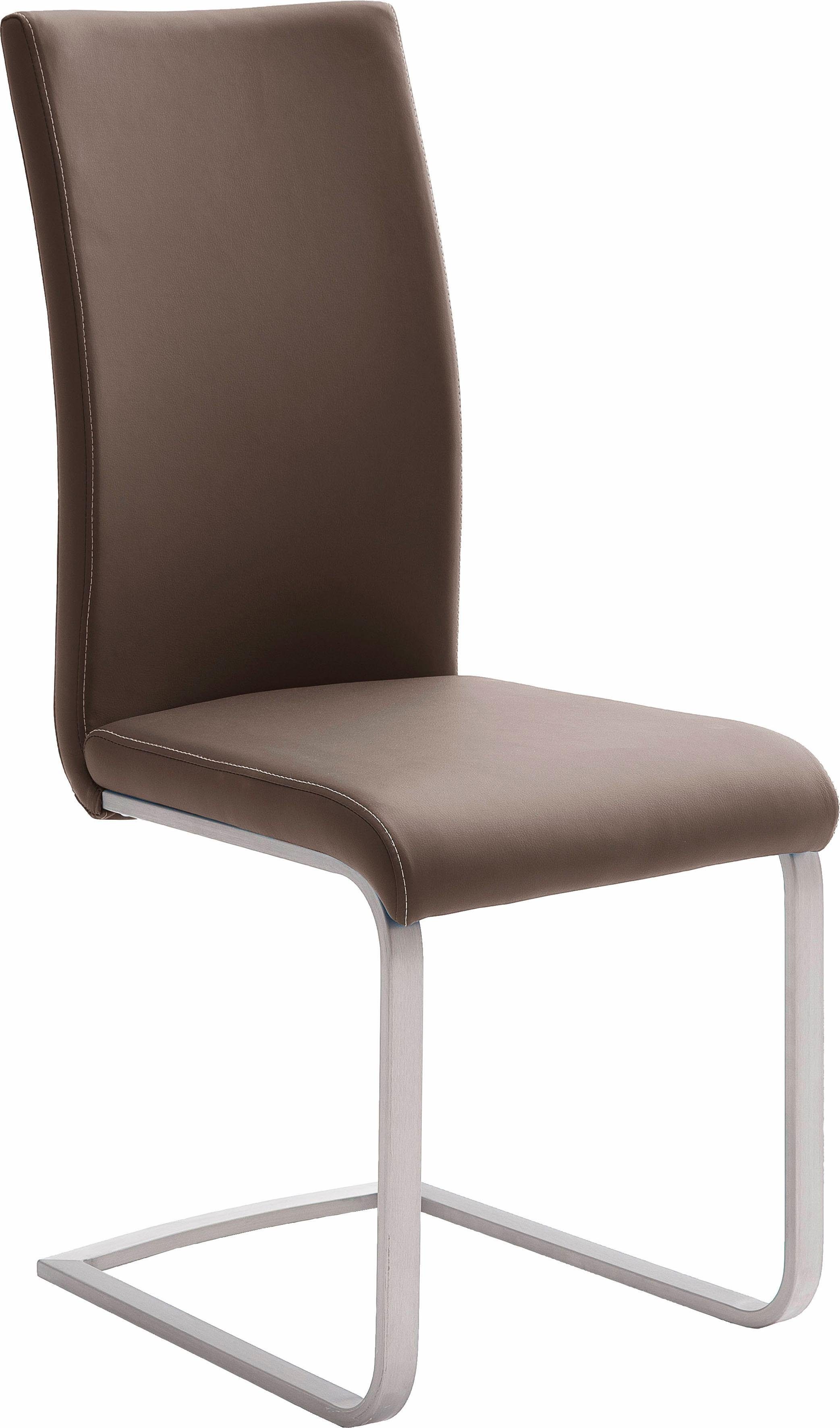 MCA furniture Freischwinger Paulo 1 (Set, 4 St), Stuhl belastbar bis 120 kg braun | braun