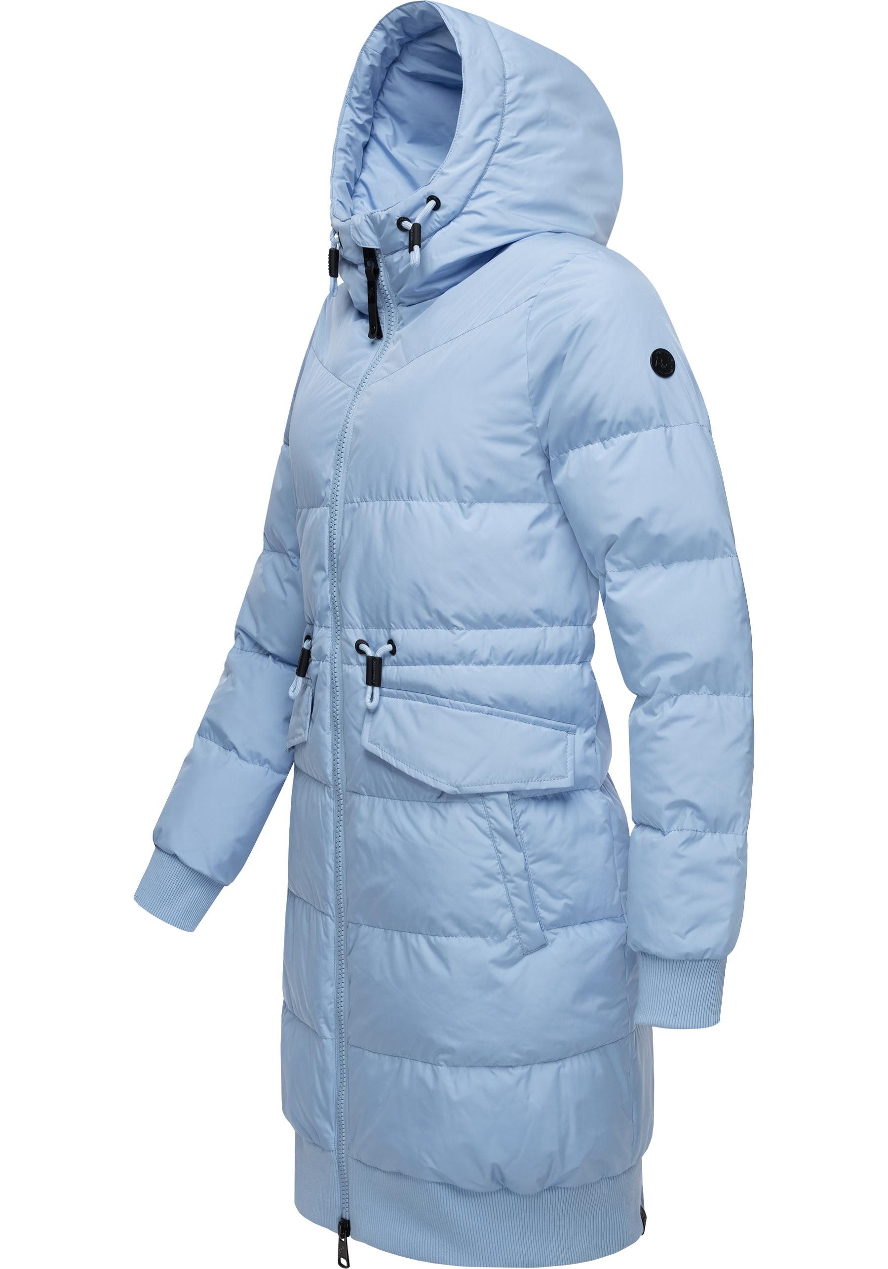 Ragwear Steppmantel Briosh Wasserdichter Damen Wintermantel mit Kapuze