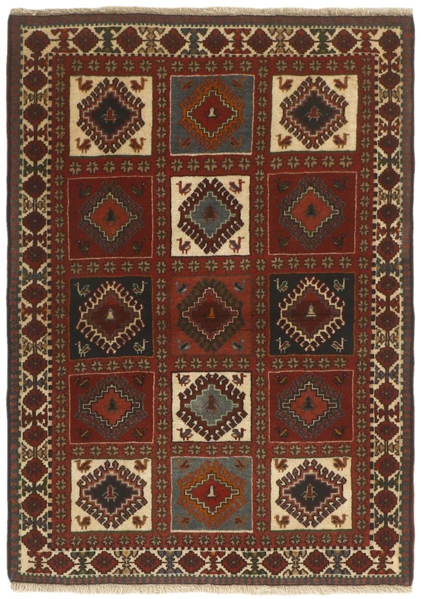 Orientteppich Yalameh 102x143 Handgeknüpfter Orientteppich / Perserteppich, Nain Trading, rechteckig, Höhe: 12 mm