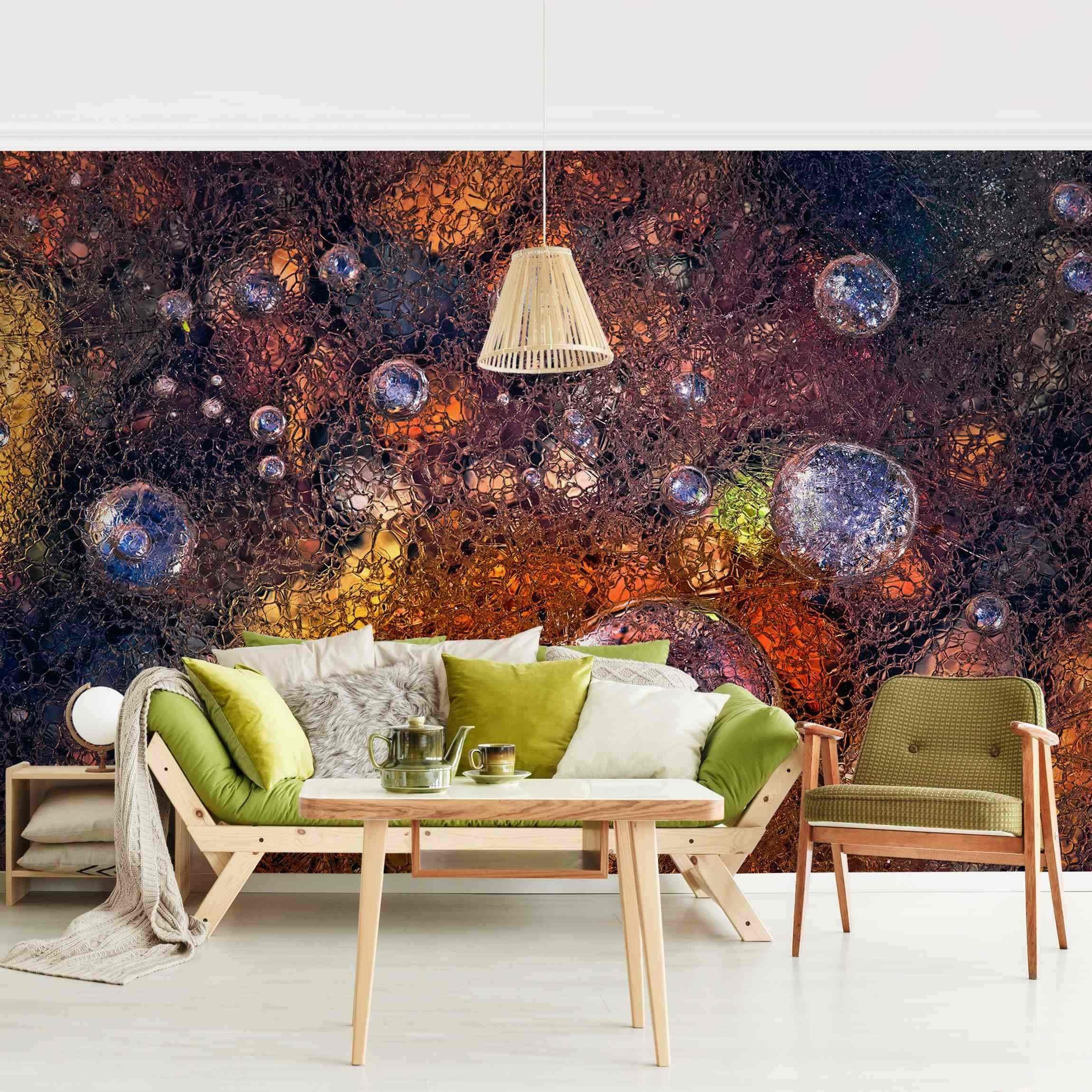 Bilderdepot24 Fototapete Vliestapete Orange originell Abstrakt, Glatt, Matt, (Vliestapete inkl. Kleister oder selbstklebend), geruchsfrei Bildtapete Vlies Wohnzimmer Schlafzimmer