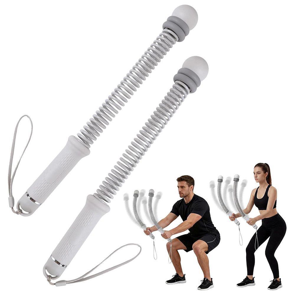 AFKSMILE Handmuskeltrainer Weighted Battle Rope Ohne Seil, Verstellbare Battle Ropes für Zuhause, Silikon Griff für Ganzkörperstraffung, Fettverbrennung, Krafttraining