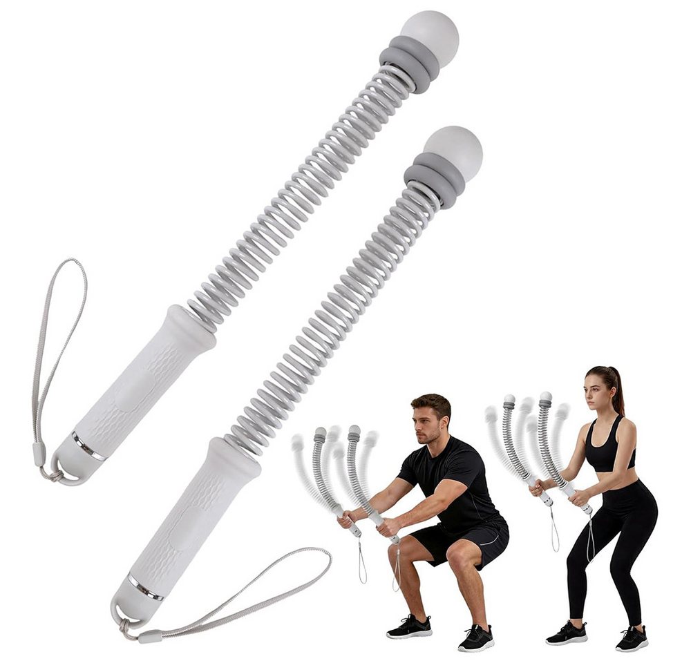 AFKSMILE Handmuskeltrainer Weighted Battle Rope Ohne Seil, Verstellbare Battle Ropes für Zuhause, Silikon Griff für Ganzkörperstraffung, Fettverbrennung, Krafttraining
