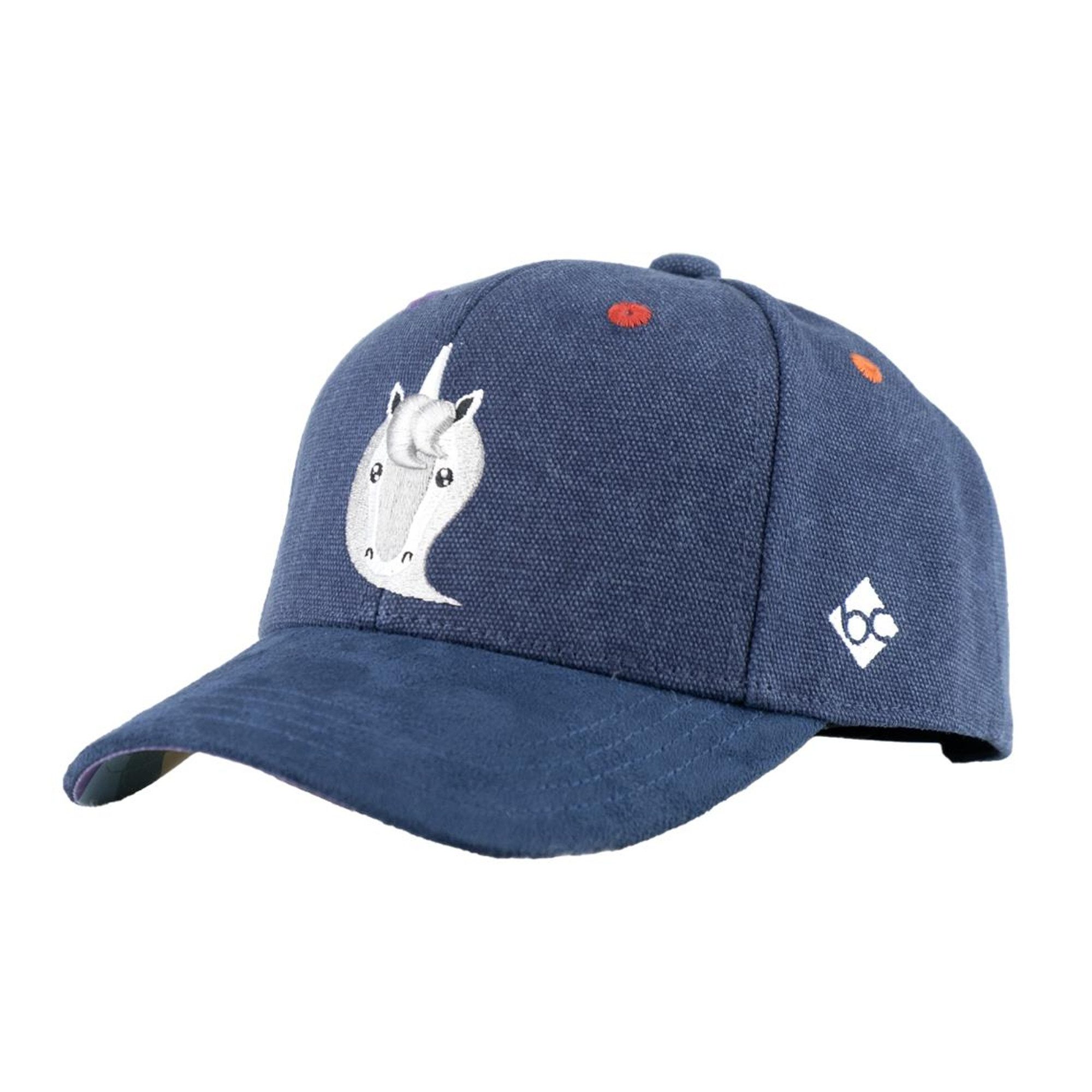 Baseball Cap Bavarian Caps "Einhorn" - dunkelblau (Kinder Curved Kappe)