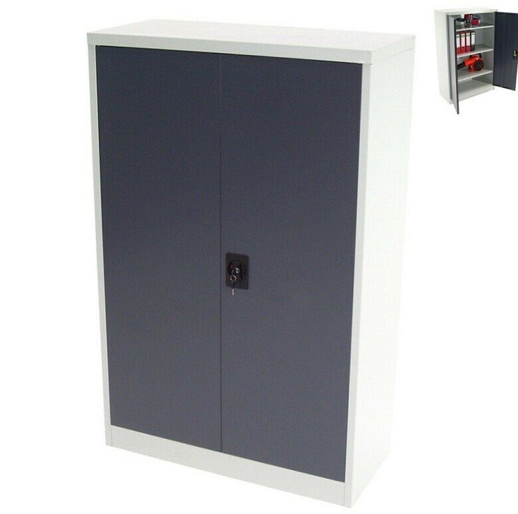 Aktenschrank Aktenschrank Werkzeugschrank 140x90x40cm Metallschrank Spind 57011
